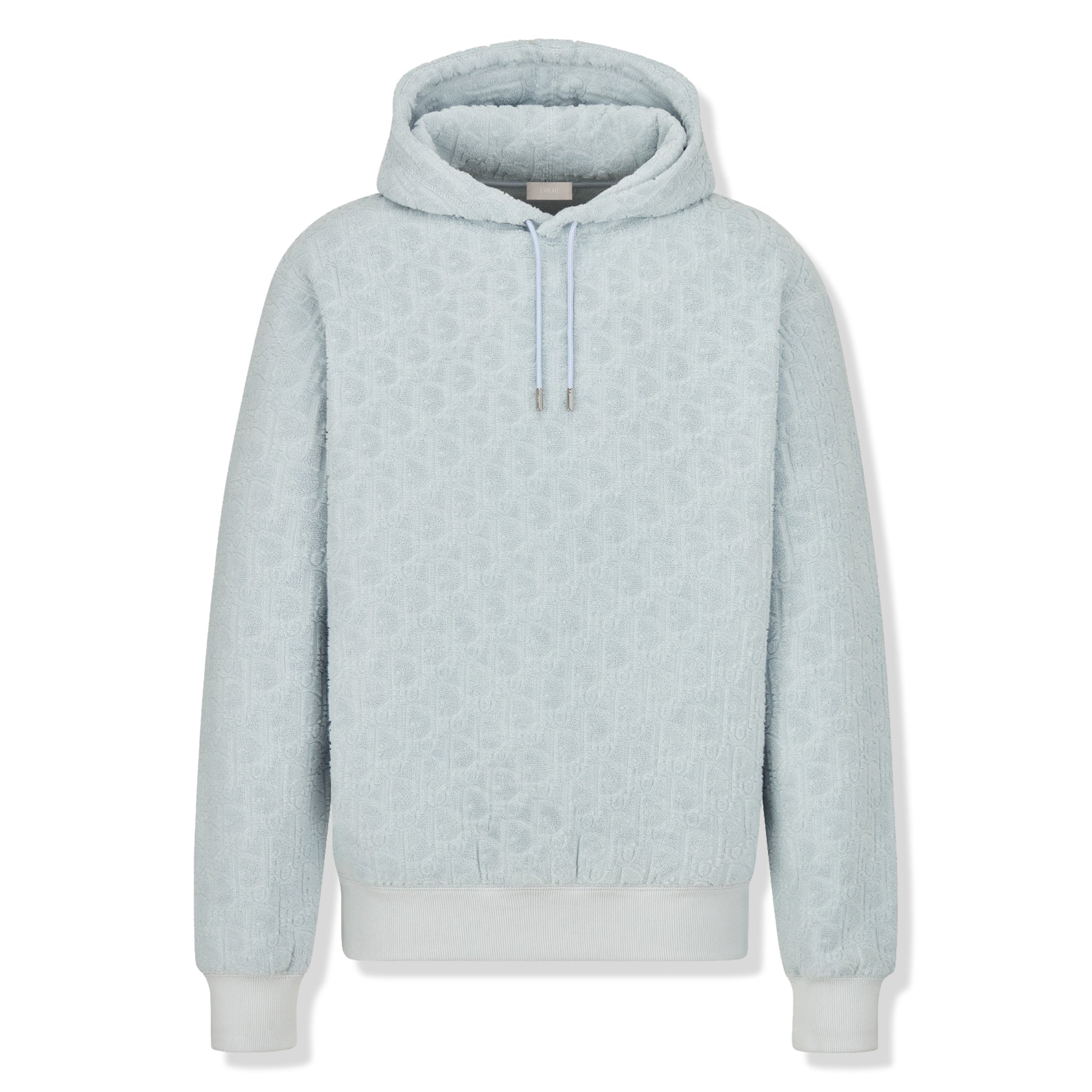 Preloved - Dior Oblique Towelling Terry Blue Hoodie