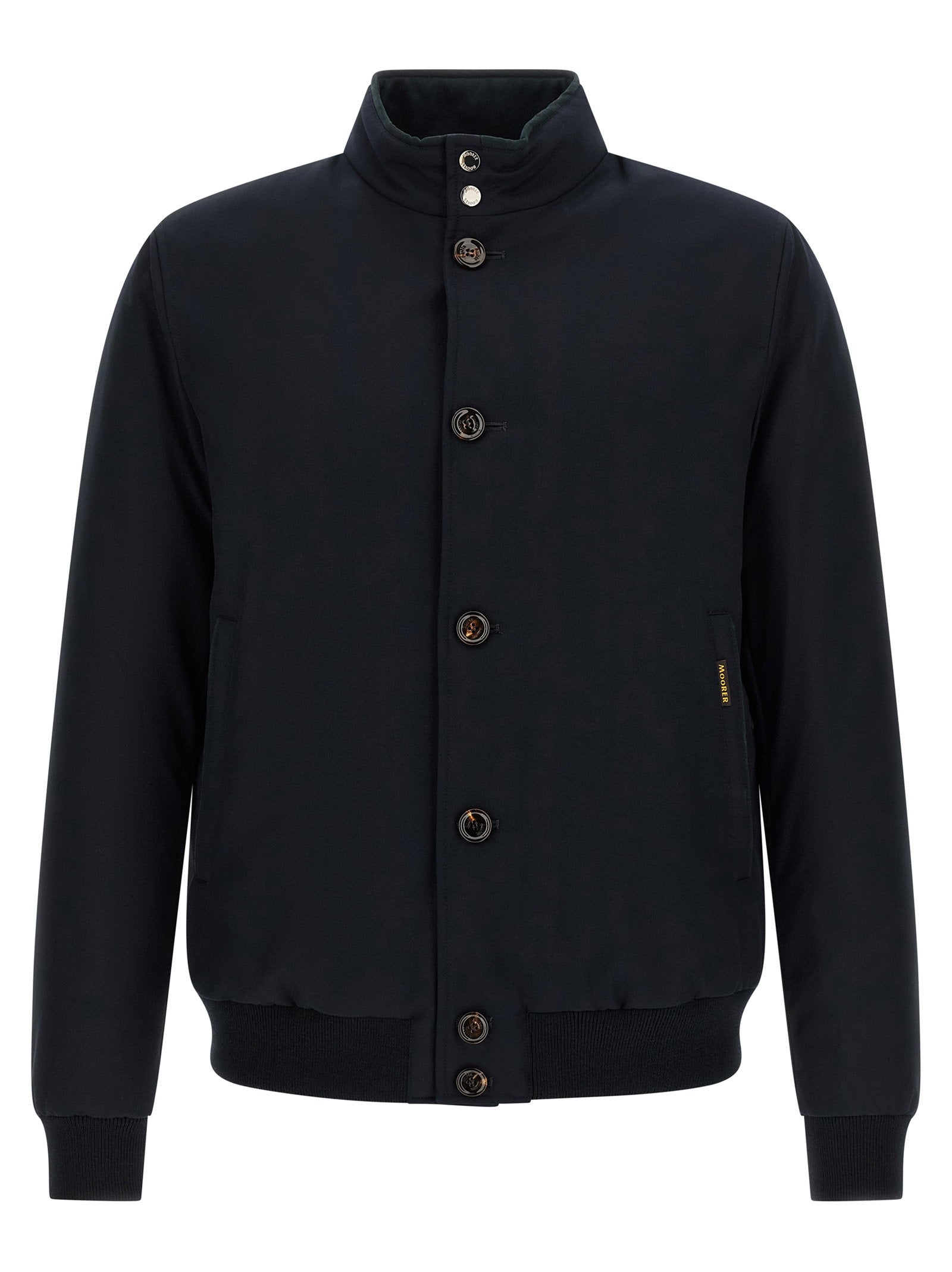 Moorer Janos Bomber Jacket - Acqua Line – 90% wool, 10% cashmere - view 2
