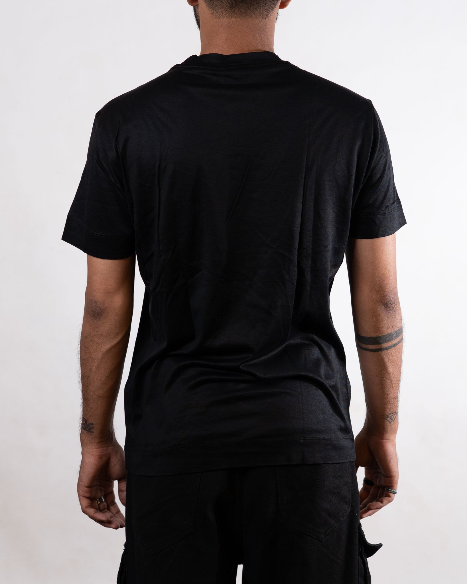 Emporio Armani EA logo black tee - view 3