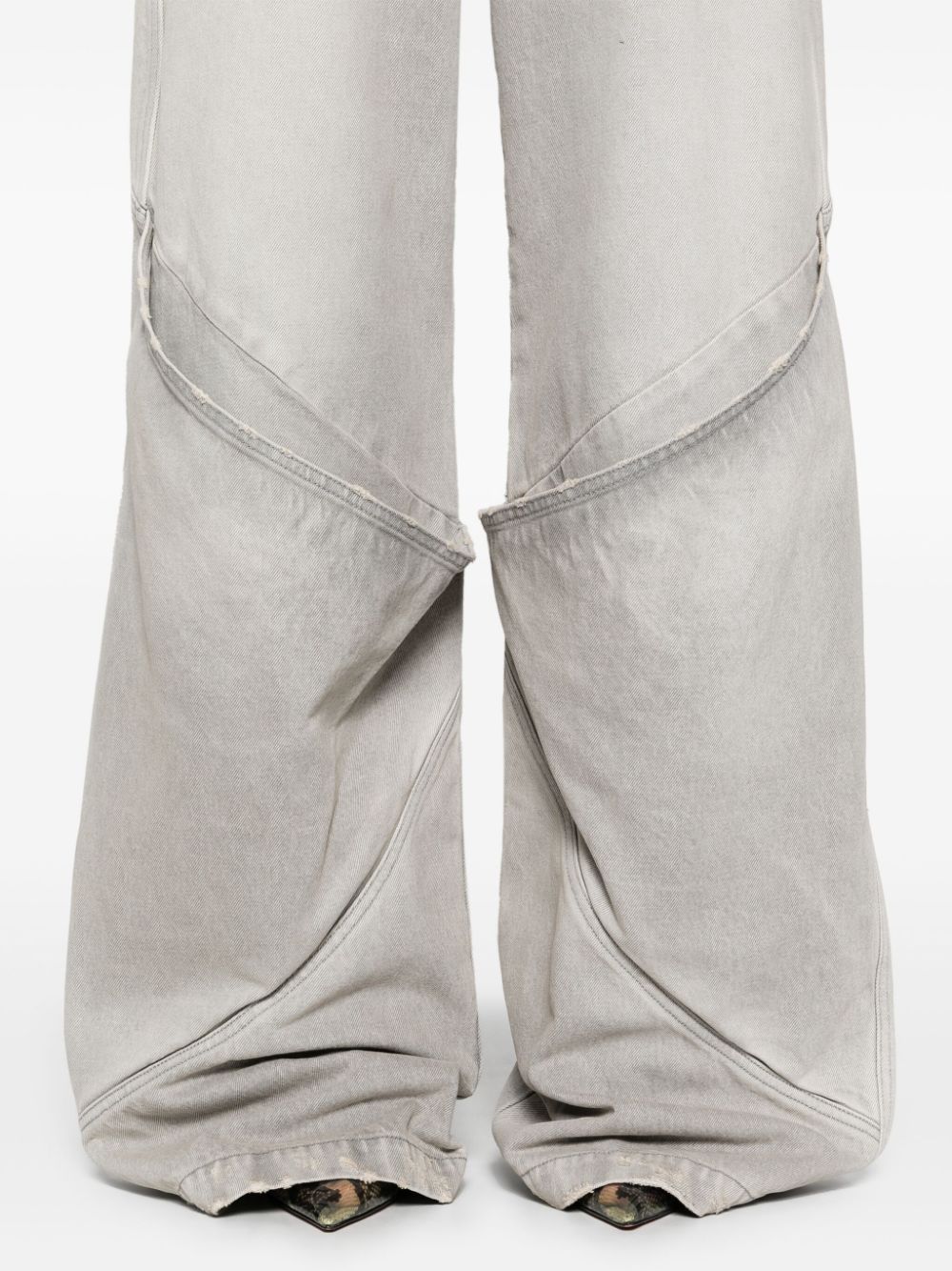 The Attico Wide-leg denim cotton jeans - view 5