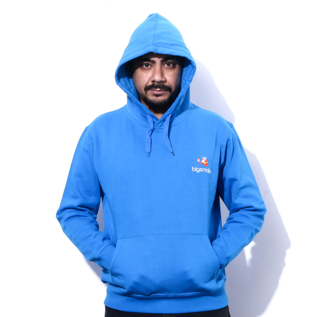 Bigsmall.in Bigsmall Blue Hoodie