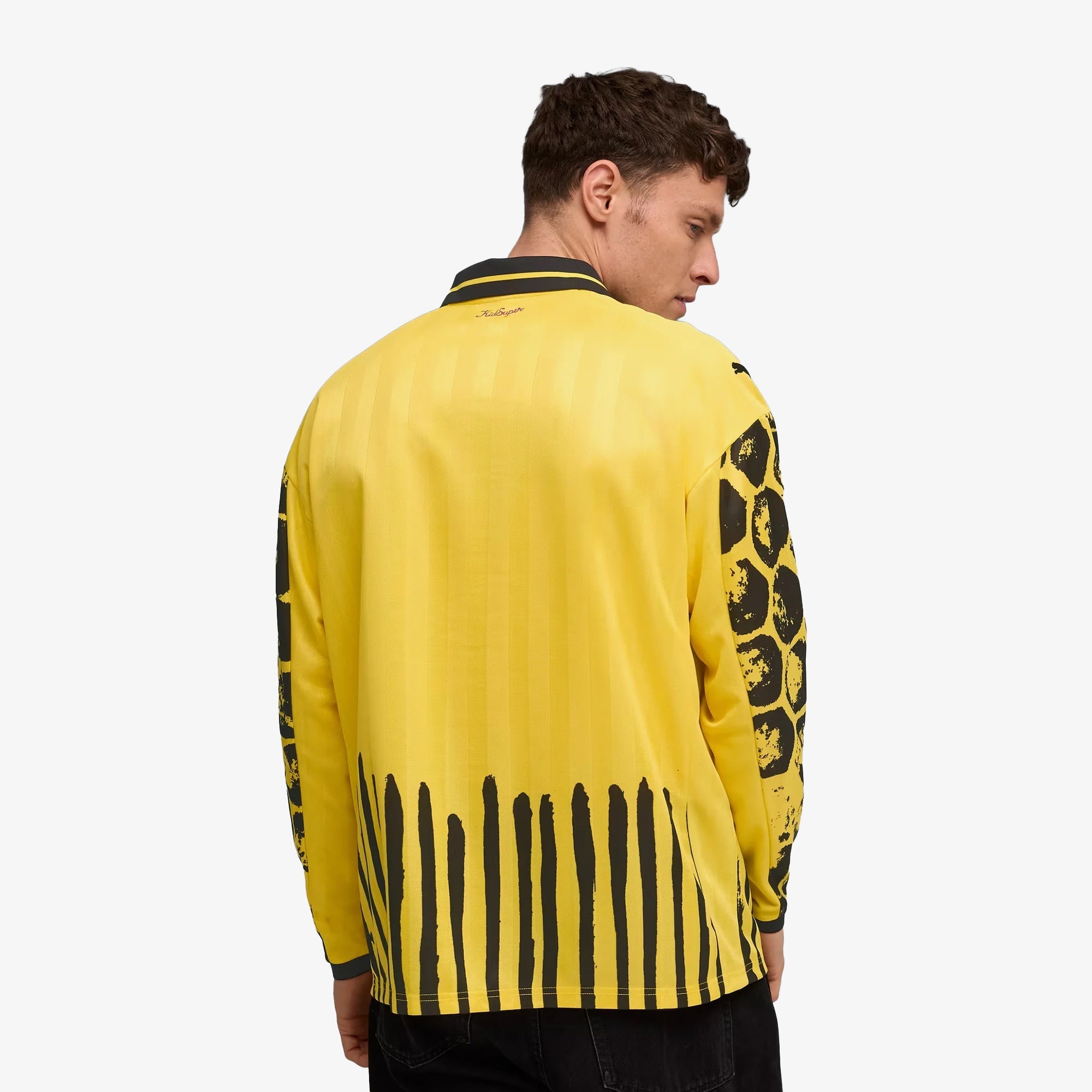 PUMA | KIDSUPER x BORUSSIA DORTMUND RETRO SHIRT { FASTER YELLOW-PUMA BLACK - view 2