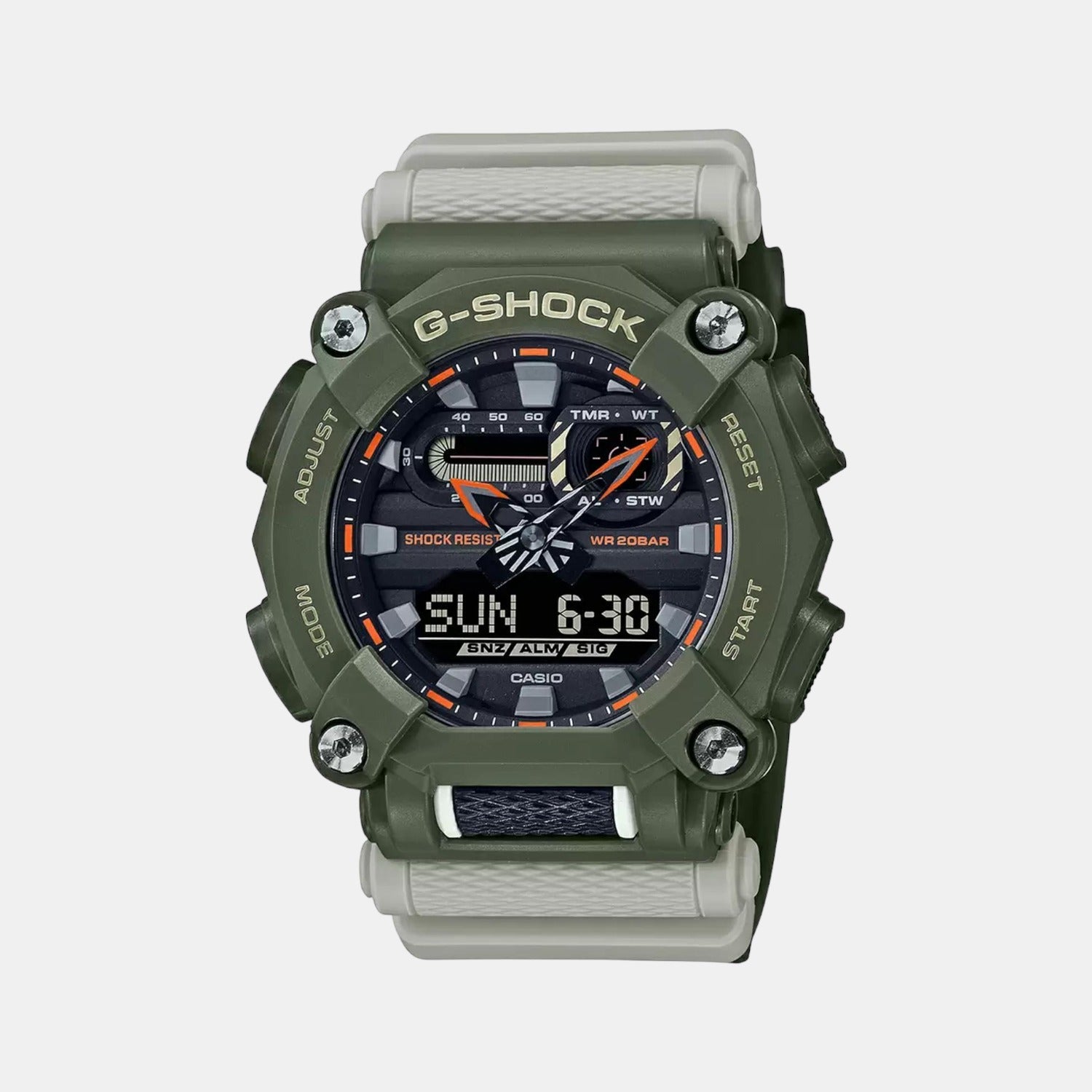 Casio G-Shock Men Quartz Black Dial Analog-Digital Resin Watch G1118