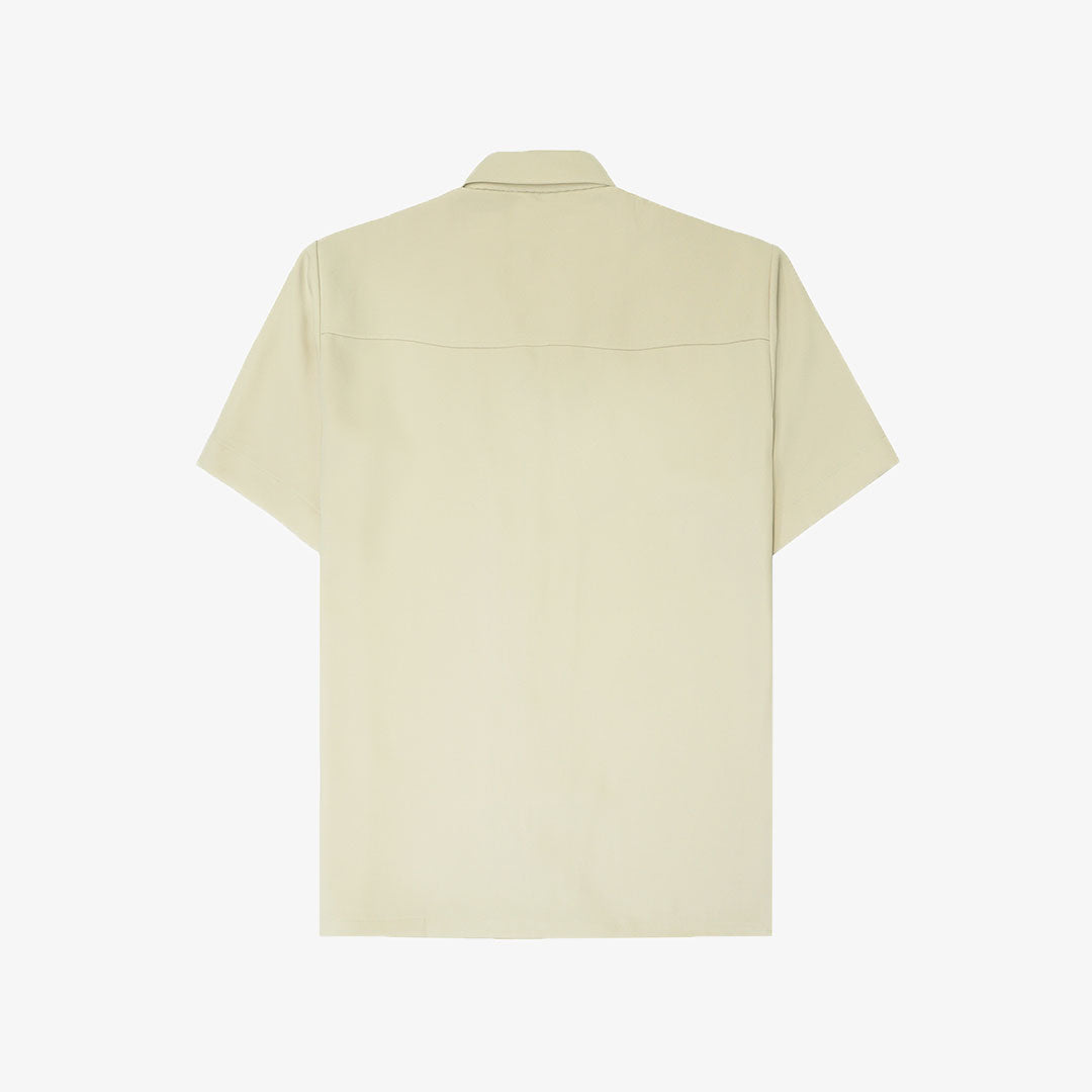 Jaywalking | Beige Linen Shirt { Beige - view 2