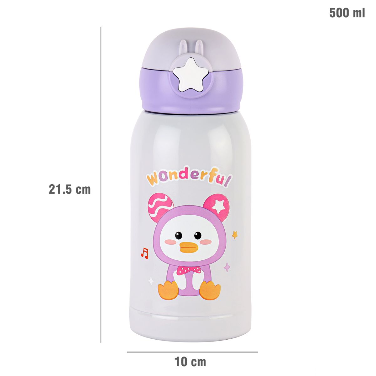 Cello Lucky Hot & Cold Stainless Steel Kids Water Bottle, 500ml - view 26