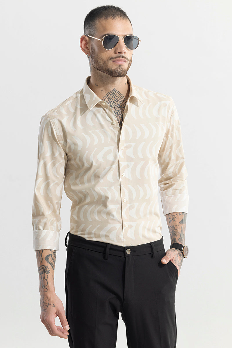 SNITCH Bracket Burst Cream Shirt