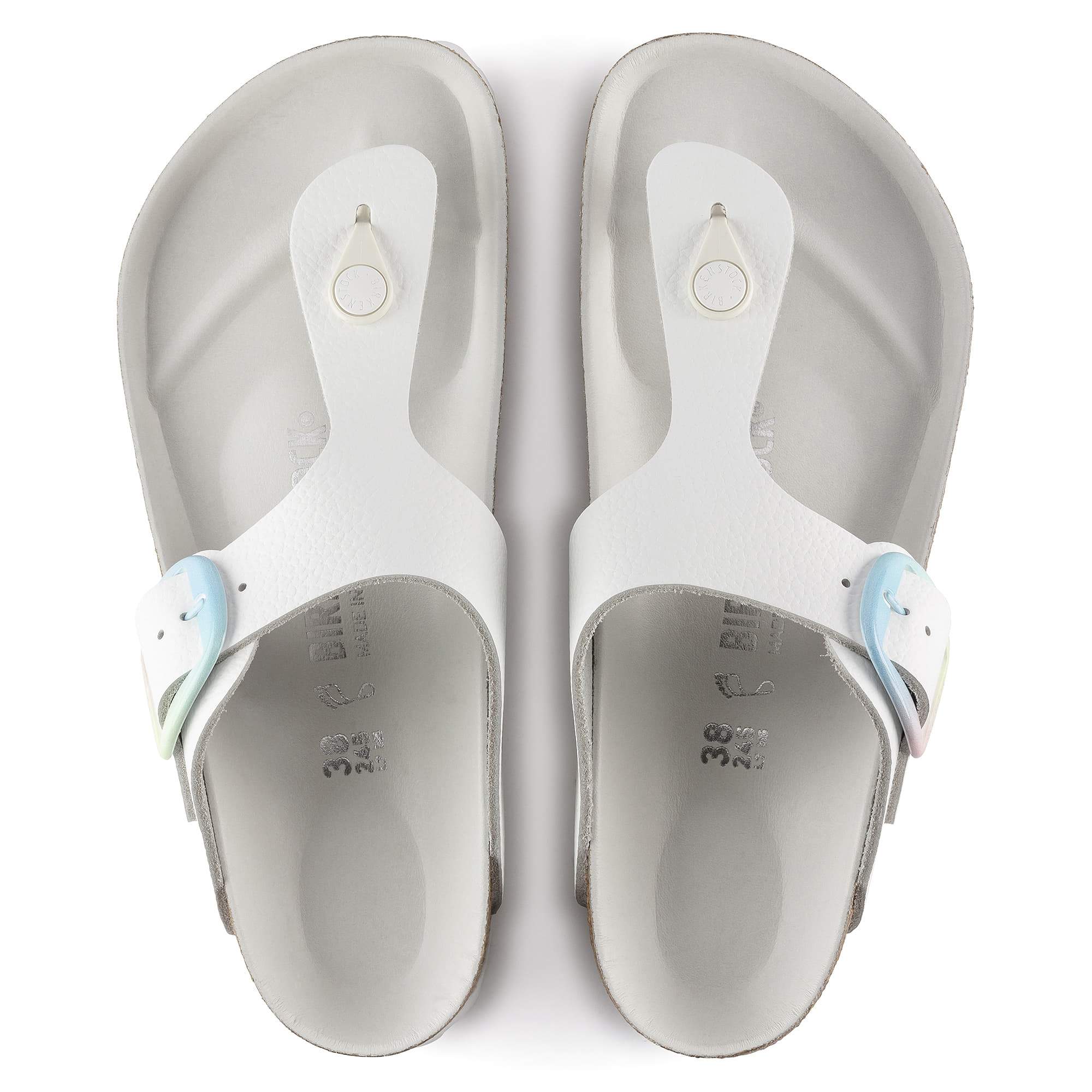 Birkenstock Gizeh Big Buckle Natural Leather – White White - view 2