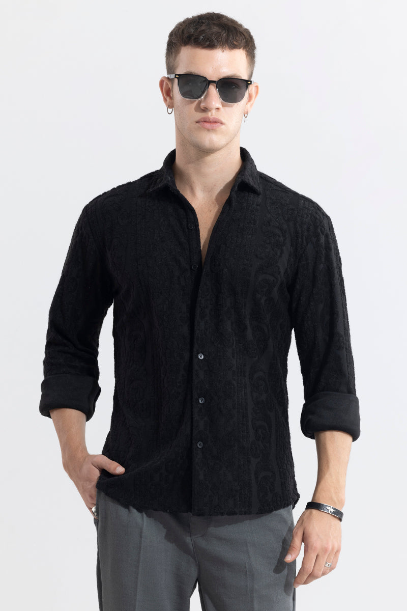 SNITCH Circle Diamond Black Shirt