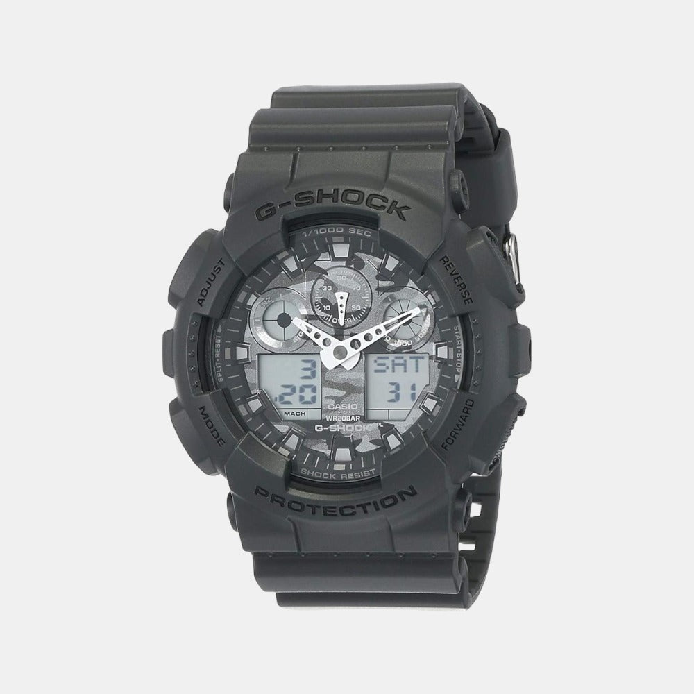 Casio G-Shock Men Quartz Black Dial Analog-Digital Resin Watch G521