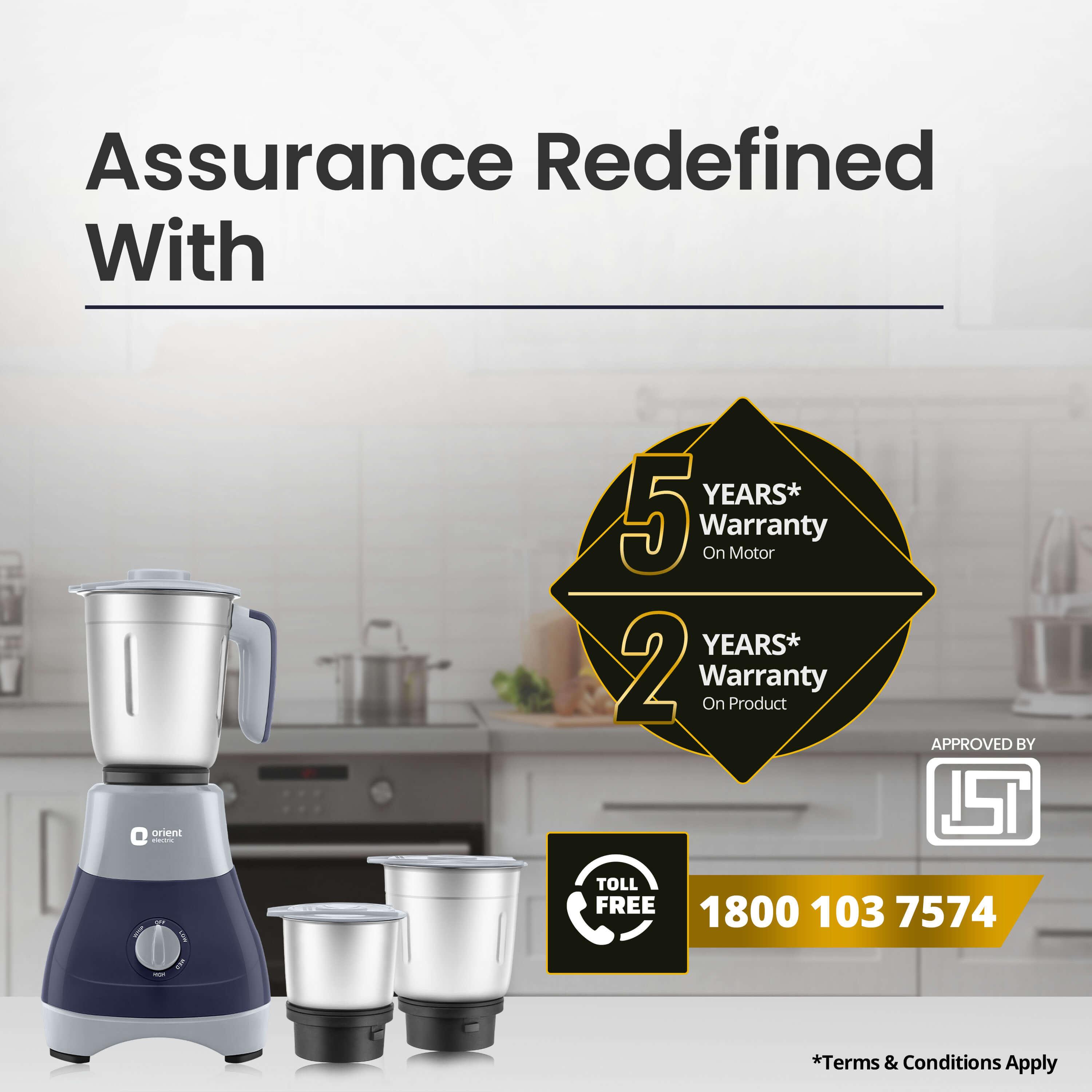 orientelectric Smart Blend 3 Jar Mixer Grinder - view 3