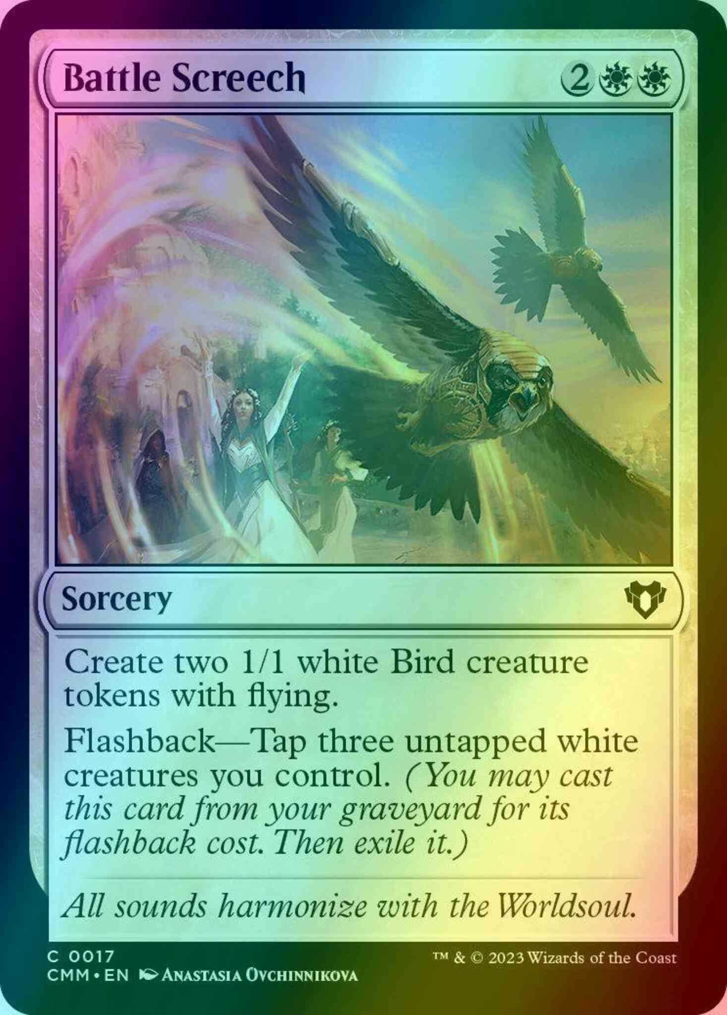 Battle screech 17 – Magic Battle Screech [17] [Commander Masters] [Foil]