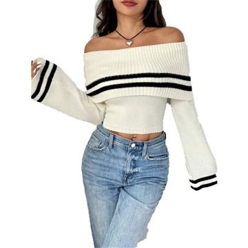 Alamode By Akanksha Mayfair Woolen Sweater with Offshoulder Detail - view 2