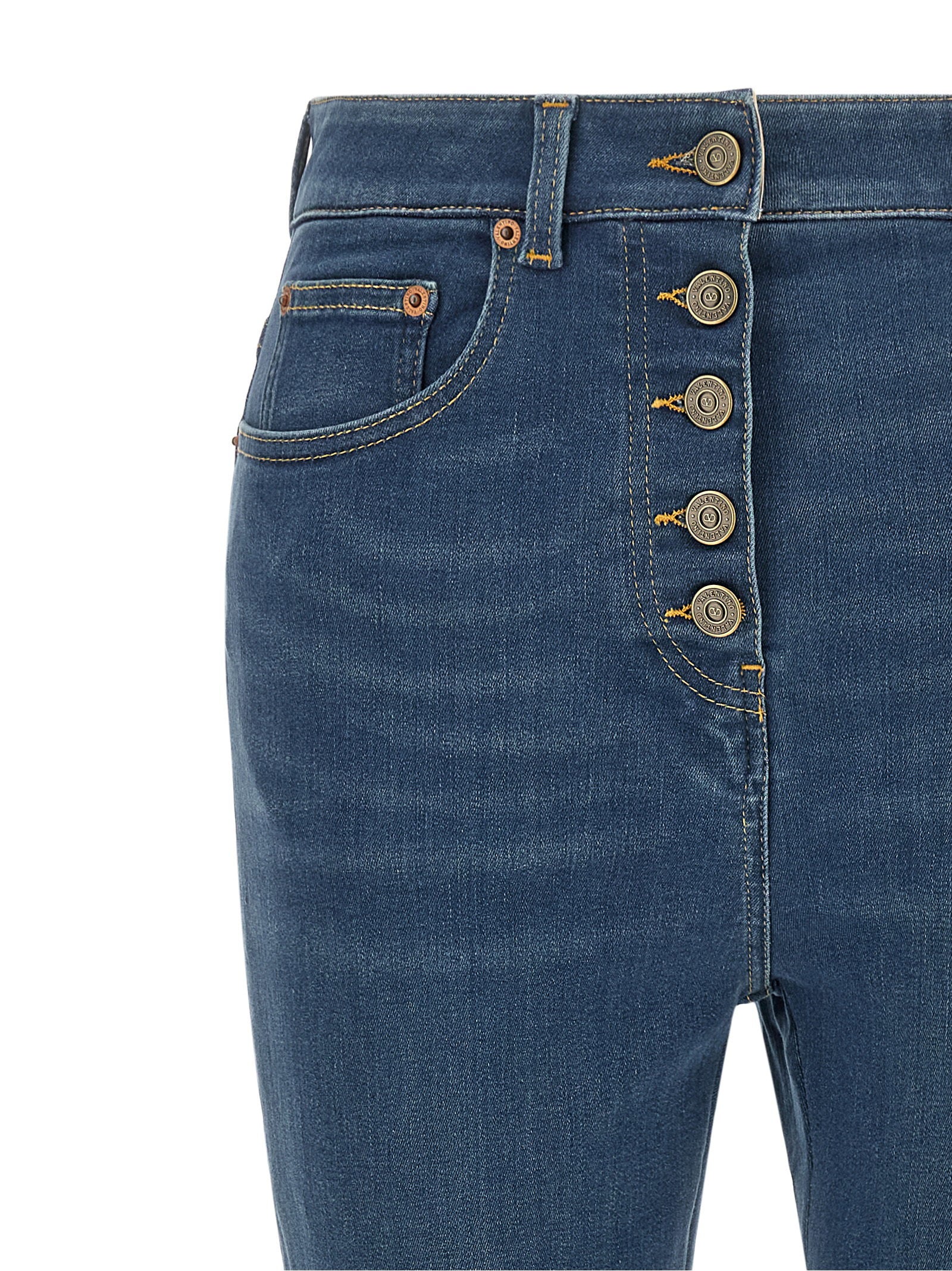 Valentino Garavani Lace Insert Jeans – 100% lamb fur - view 3