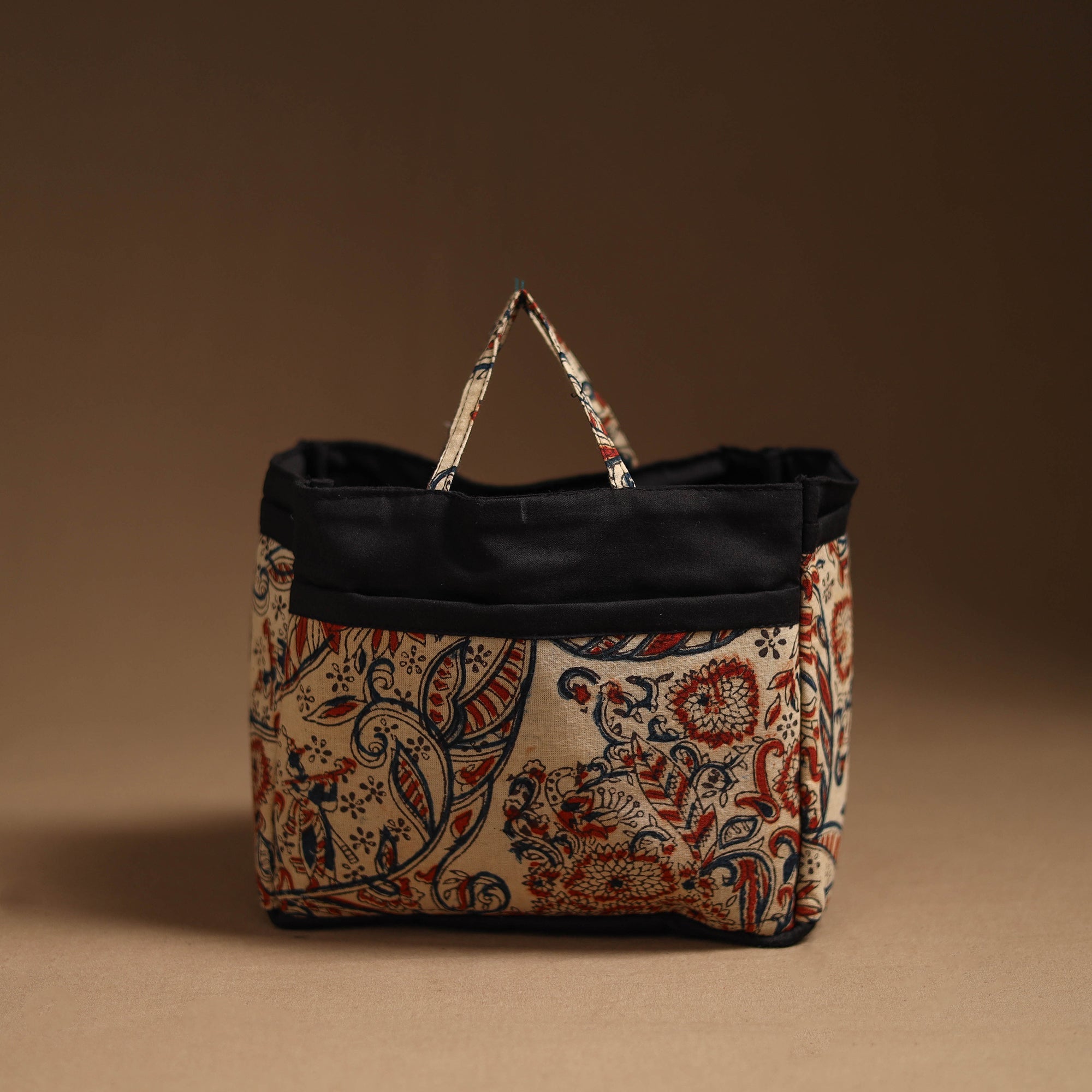NOORI BAZAR Beige - Handcrafted Cotton Cosmetic/Toiletry Bag 07