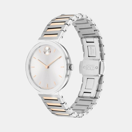 Movado Bold Women Quartz Silver Dial Analog Stainless Steel Watch 3601146 - view 2