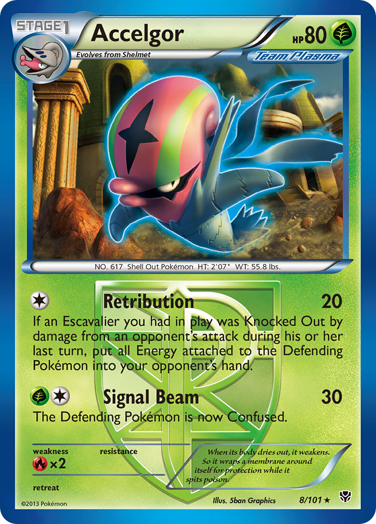 Rare bw10-8 reverse – Pokémon Accelgor - 8/101 - Rare [bw10-8] [Reverse Holo] - Accelgor - 8/101 - Rare