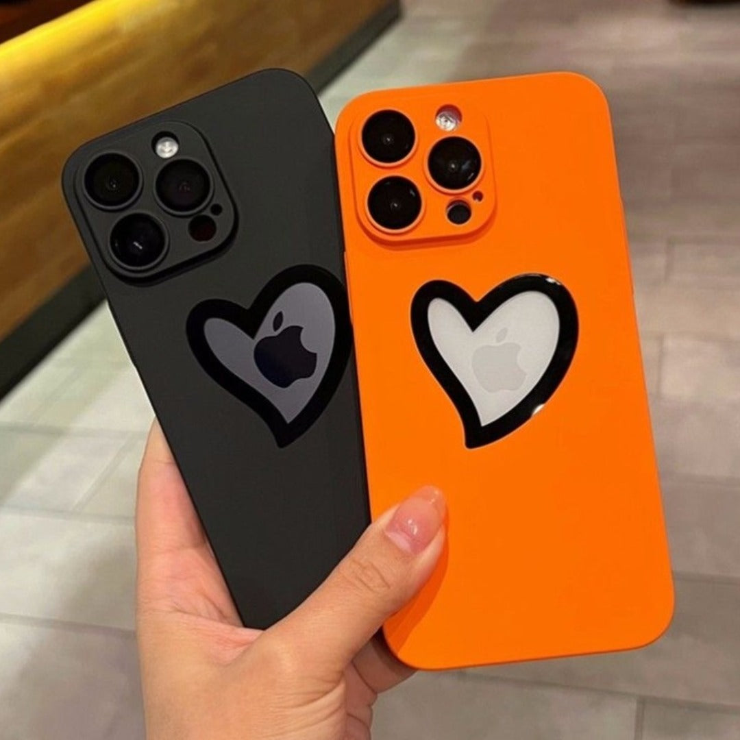 Apple iPhone 14 Series Heart Shape Logo Design Case