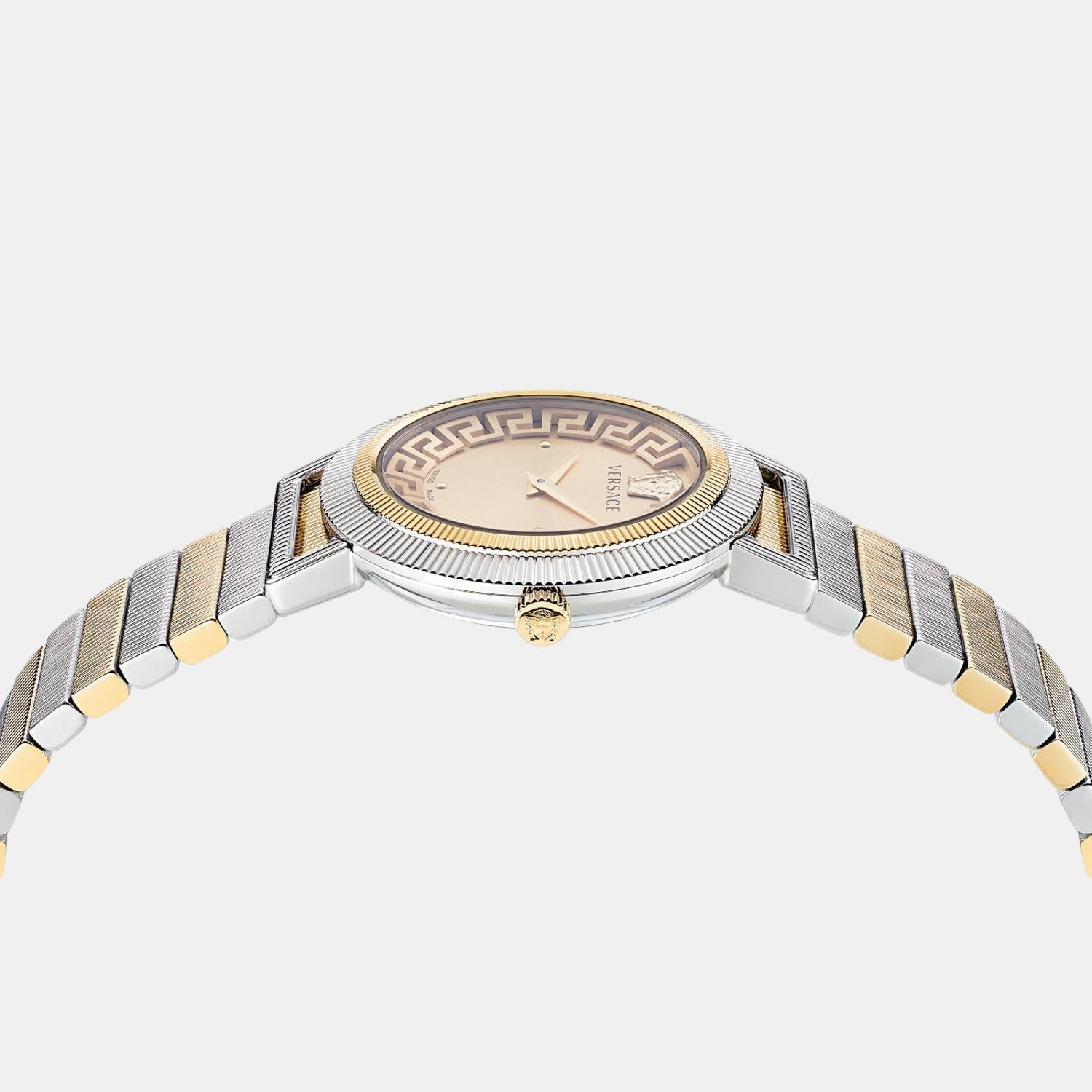 Versace Greca Women Quartz Gold Dial Analog Stainless Steel Watch VE3D00422 - view 2