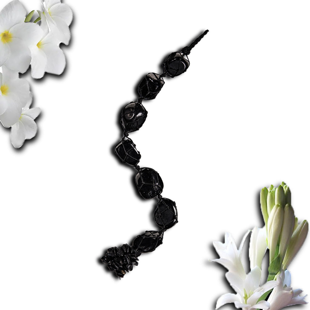 Gemsmantra Black Obsidian Tumbled Hanging