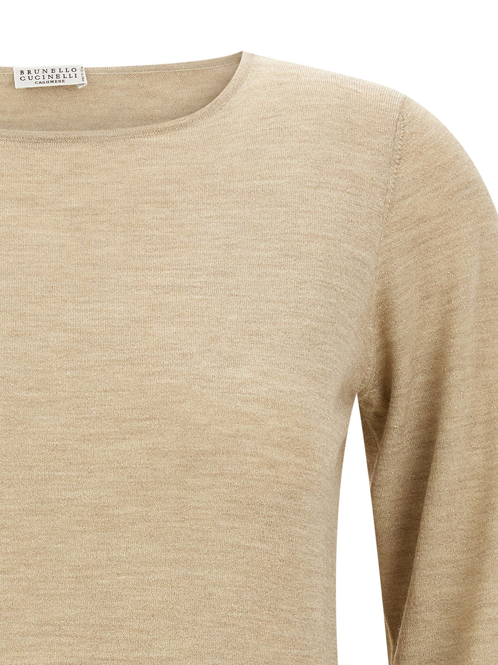 Brunello Cucinelli Scollo A Barchetta In Lurex Sweater - view 3
