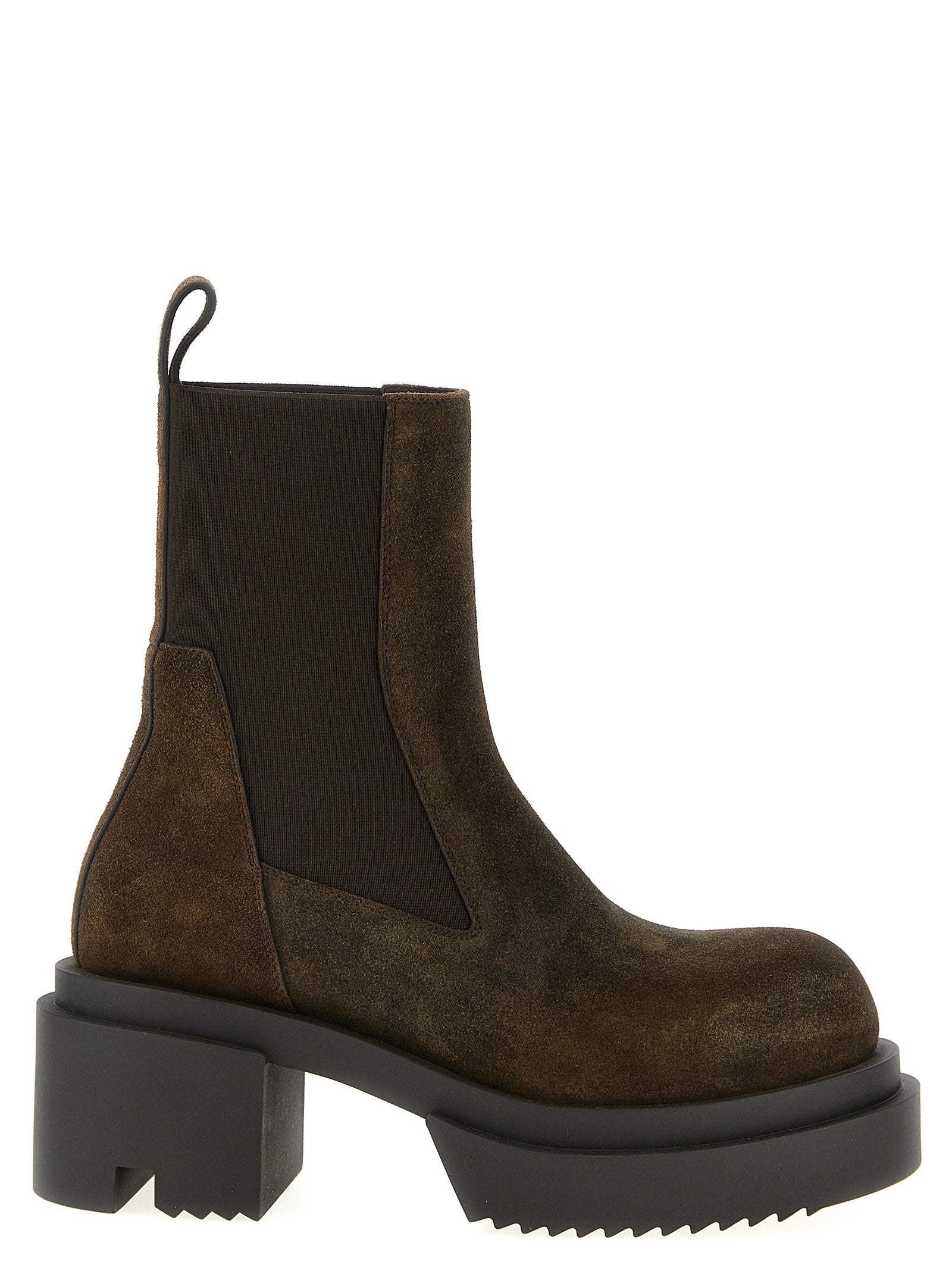 Rick Owens Beatle Bogun Ankle Boots – 100% cow fur