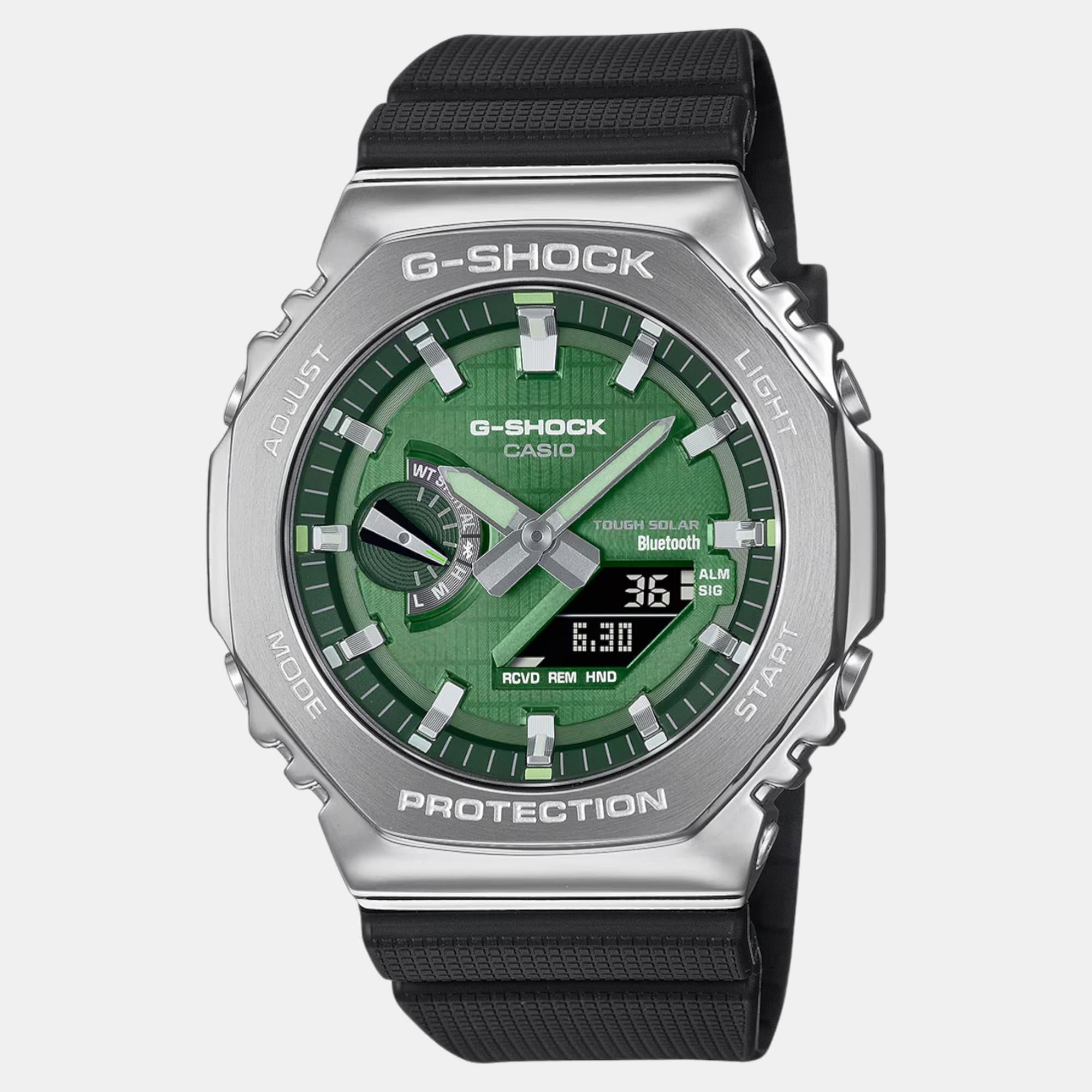 Casio G-Shock Men Quartz Green Dial Analog-Digital Resin Watch G1583