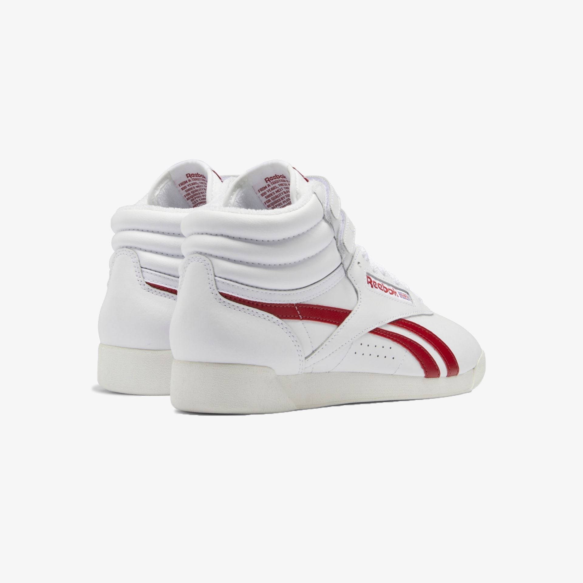 Reebok | F/S HI { CHALK / FLASH RED - view 2