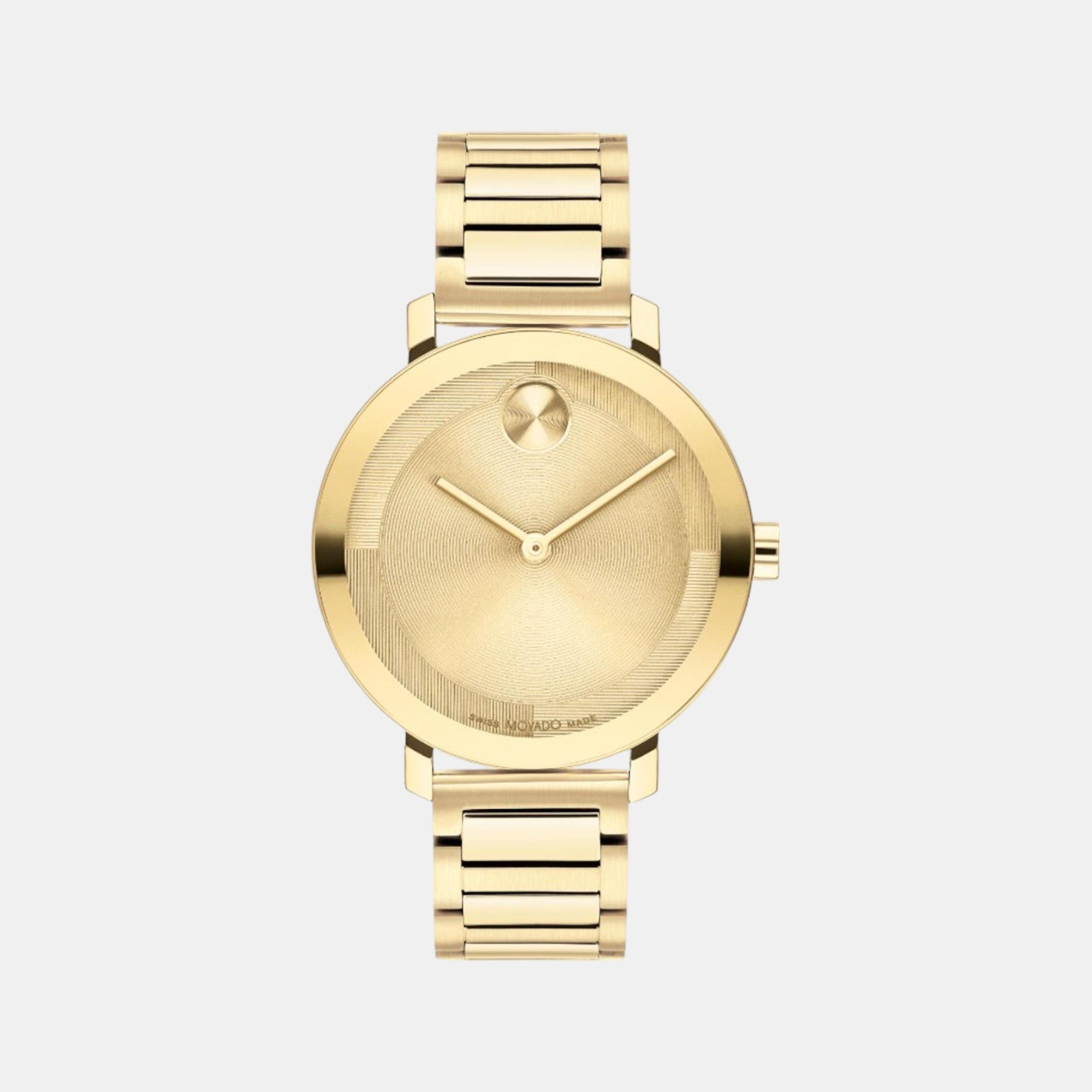 Movado Bold Evolution 2.0 Women Quartz Gold Dial Analog Stainless Steel Watch 3601104