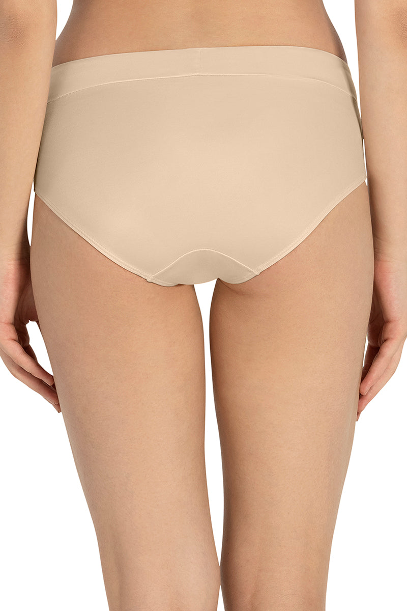 Amante Cloudsoft Hipster Panty - Almond - view 3