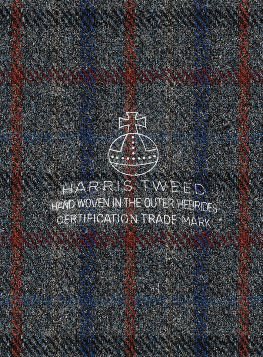 StudioSuits Harris Tweed Ice Blue Check Pants - view 3