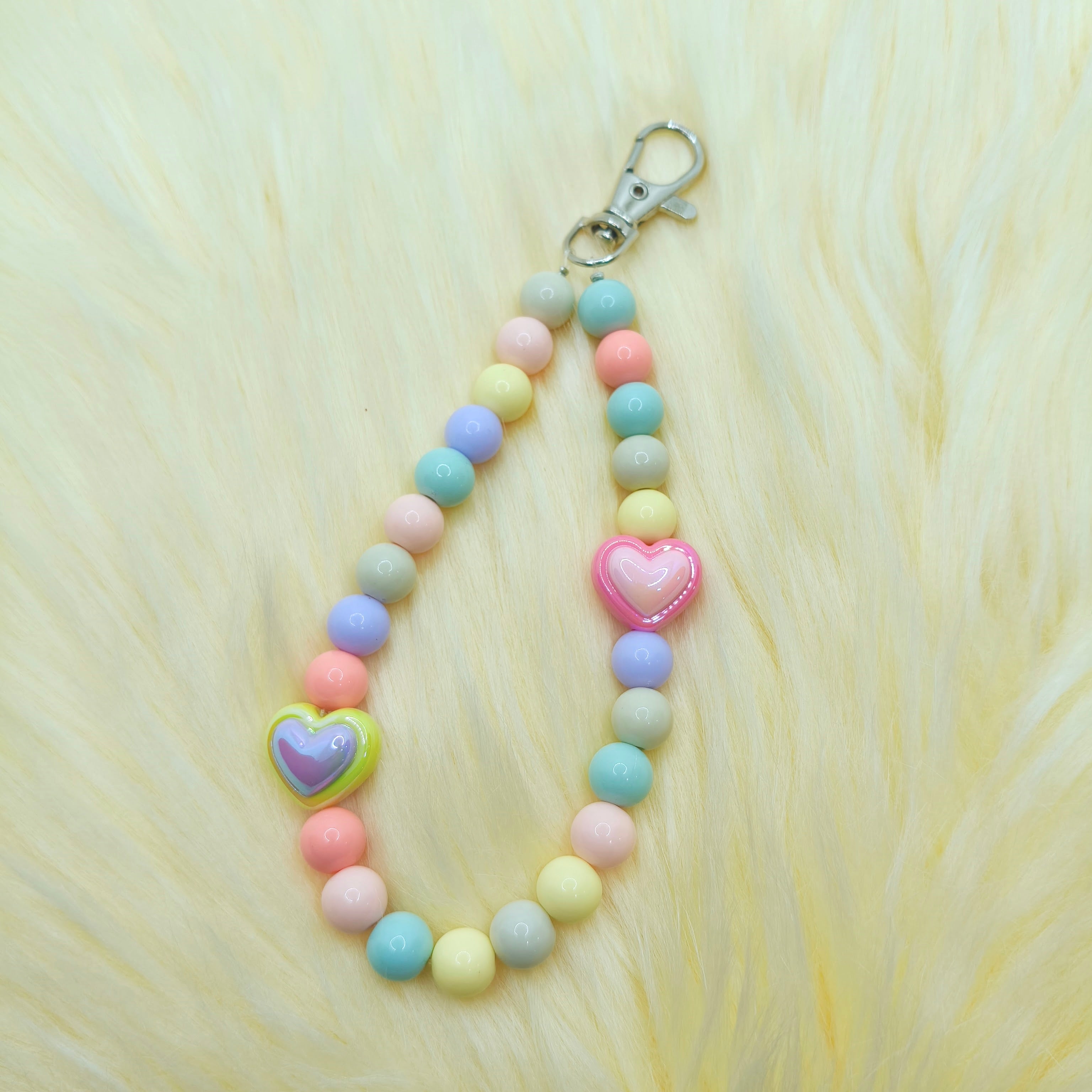 Casebasket Pastel Heart Phone Hook Chain Charm - view 2