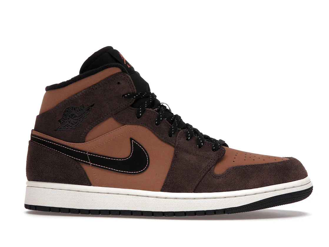 Nike Air Jordan 1 Mid 'Dark Chocolate/Earth' – Brown