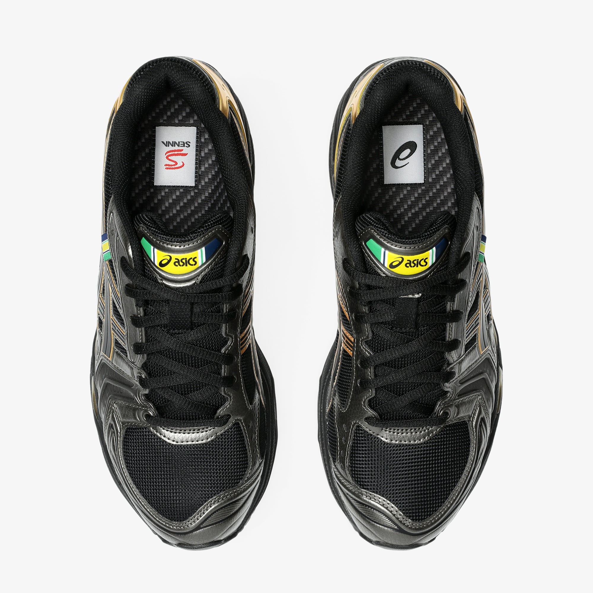 ASICS | SENNA x GEL KAYANO 14 { BLACK/PURE GOLD - view 2
