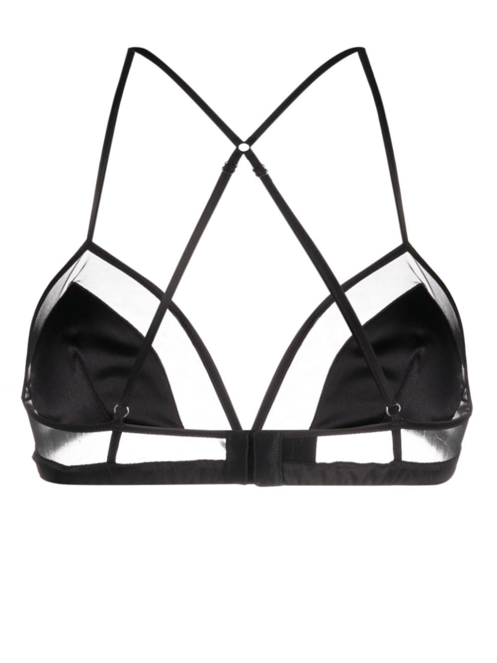 Dolce & Gabbana panelled tulle satin bra - view 3