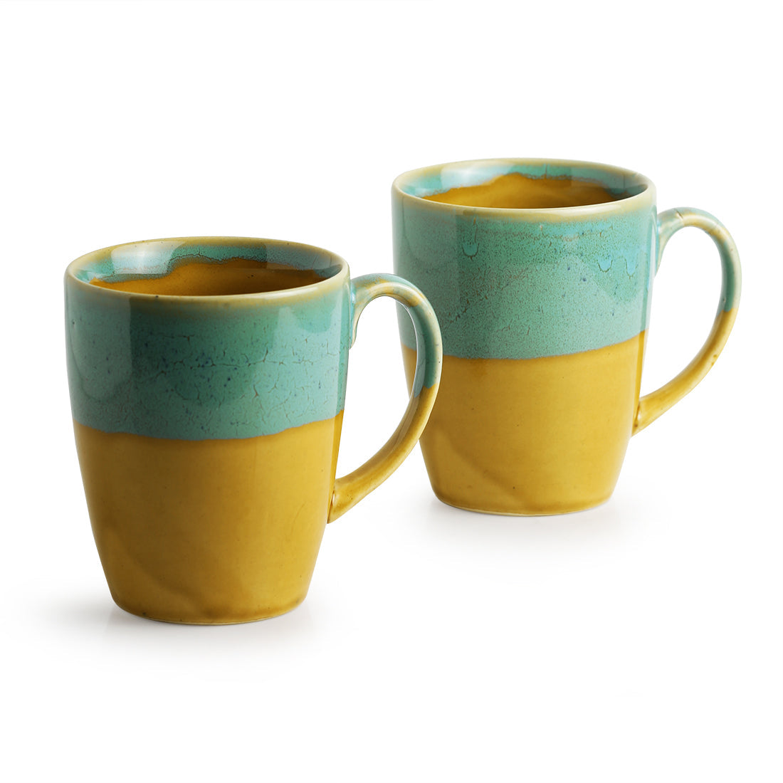 EXCLUSIVELANE 'River Rims' Studio Pottery Glazed Coffee Mugs In Ceramic (Set Of 2) - view 4