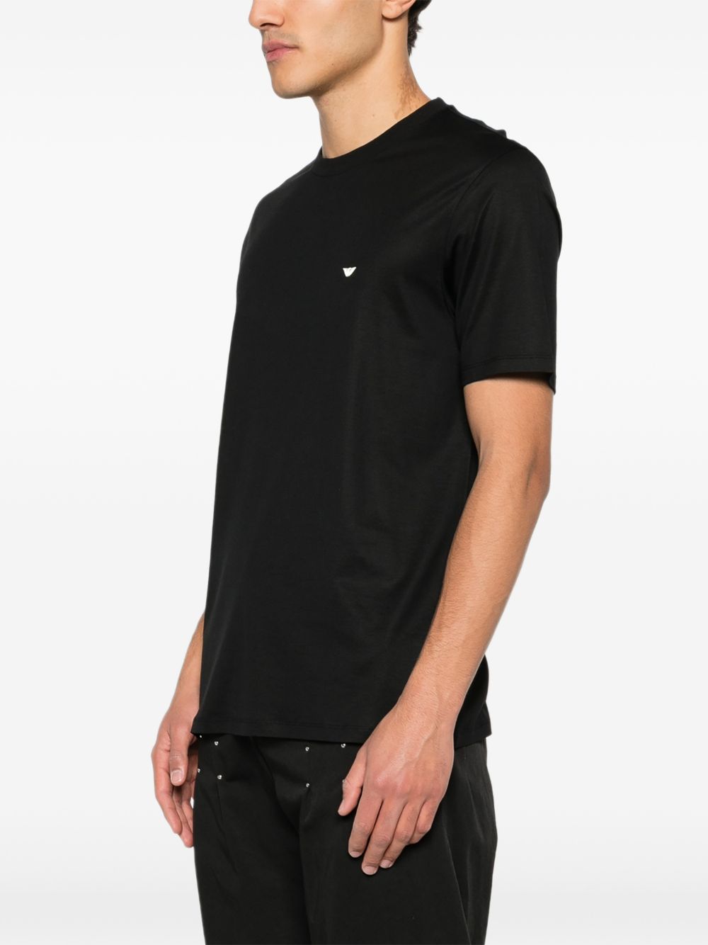 Emporio Armani Cotton blend t-shirt – 70% Lyocell, 30% Cotton - view 5