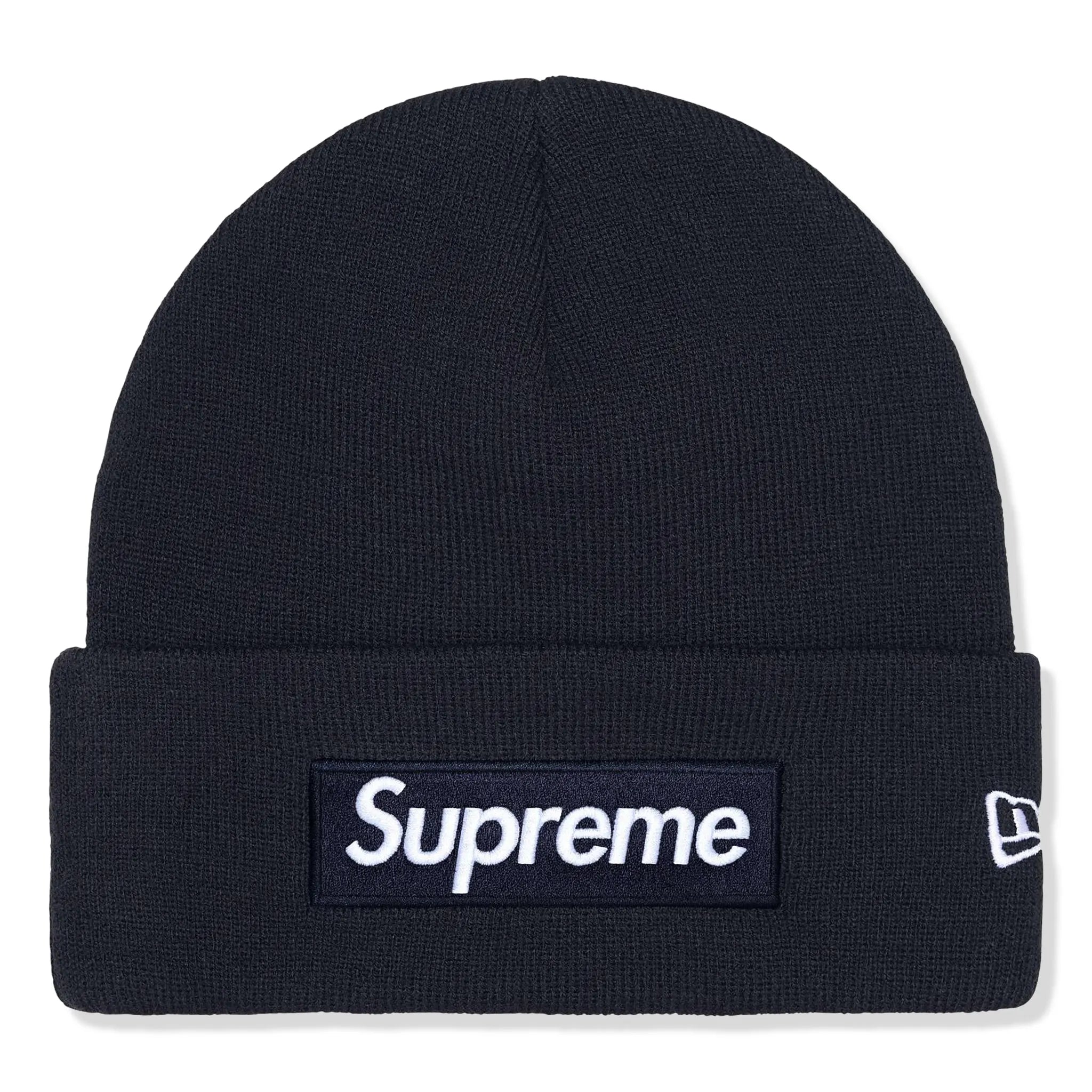 Supreme New Era Box Logo Navy Beanie (FW25)