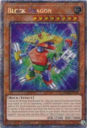 Yu-Gi-Oh! Block Dragon - RA04-EN268 - Platinum Secret Rare - 1st Edition