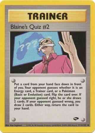 Unlimited gym2u-111 non-holo – Pokémon Blaine's Quiz #2 - 111/132 - Uncommon - Unlimited [gym2U-111] [Non-Holo]