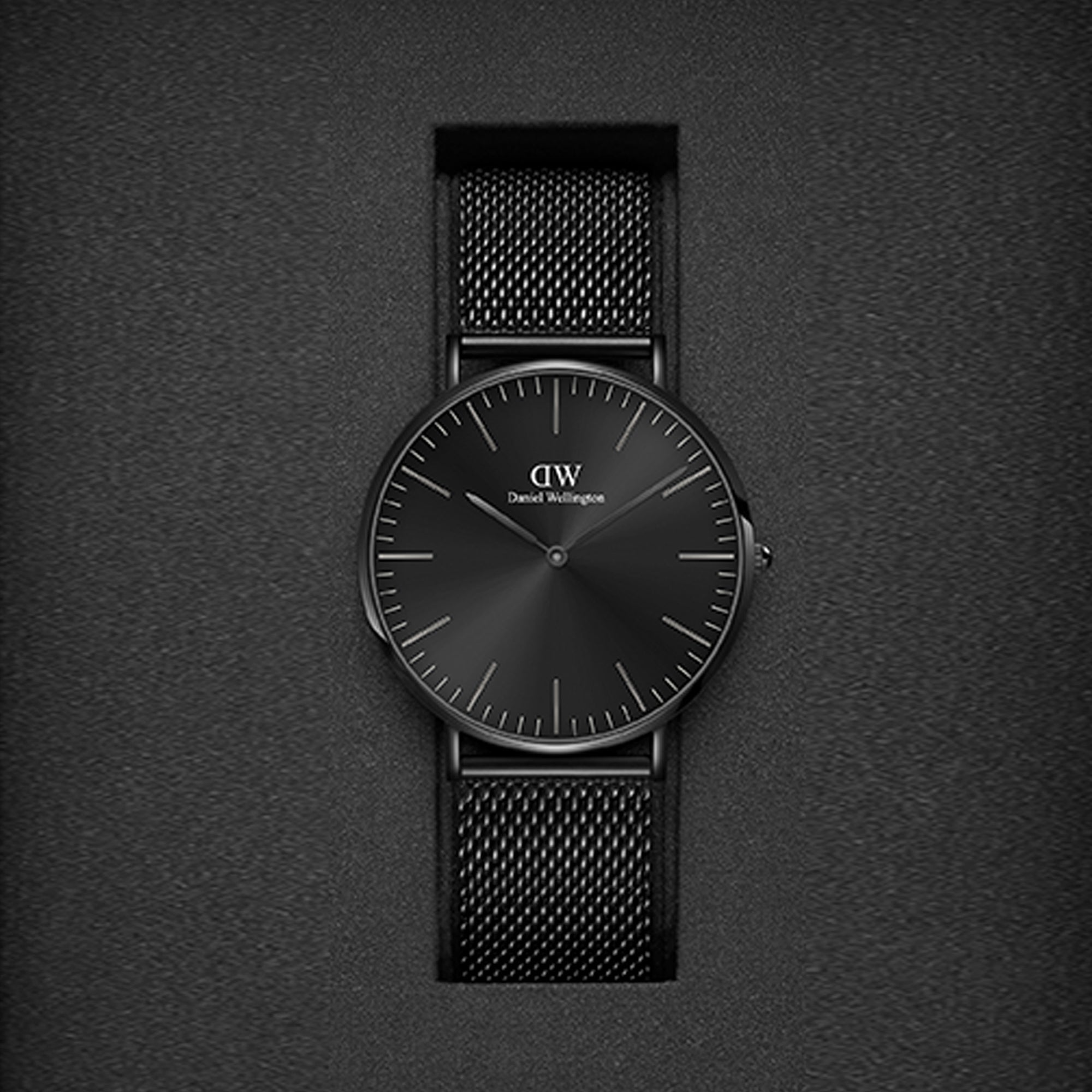 Daniel Wellington Classic Men Quartz Black Dial Analog Stainless Steel Watch DW00100632K - view 4