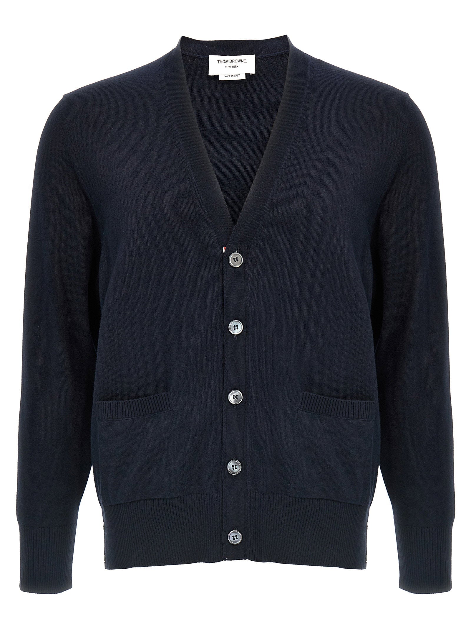 Thom Browne 4-bar Cardigan – 100% cotton