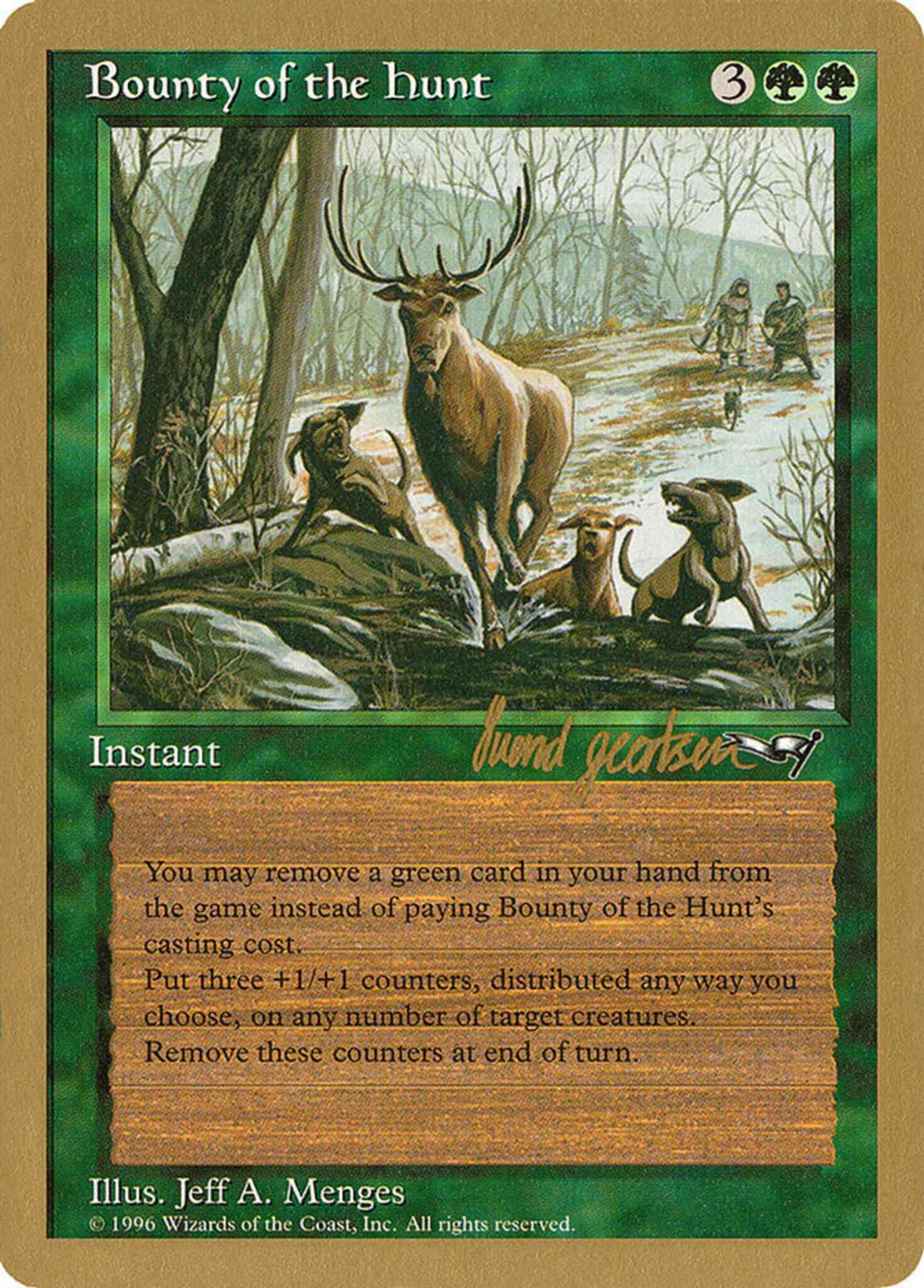 Hunt sg85 world – Magic Bounty of the Hunt [sg85] [World Championship Decks 1997] [Non-Foil]