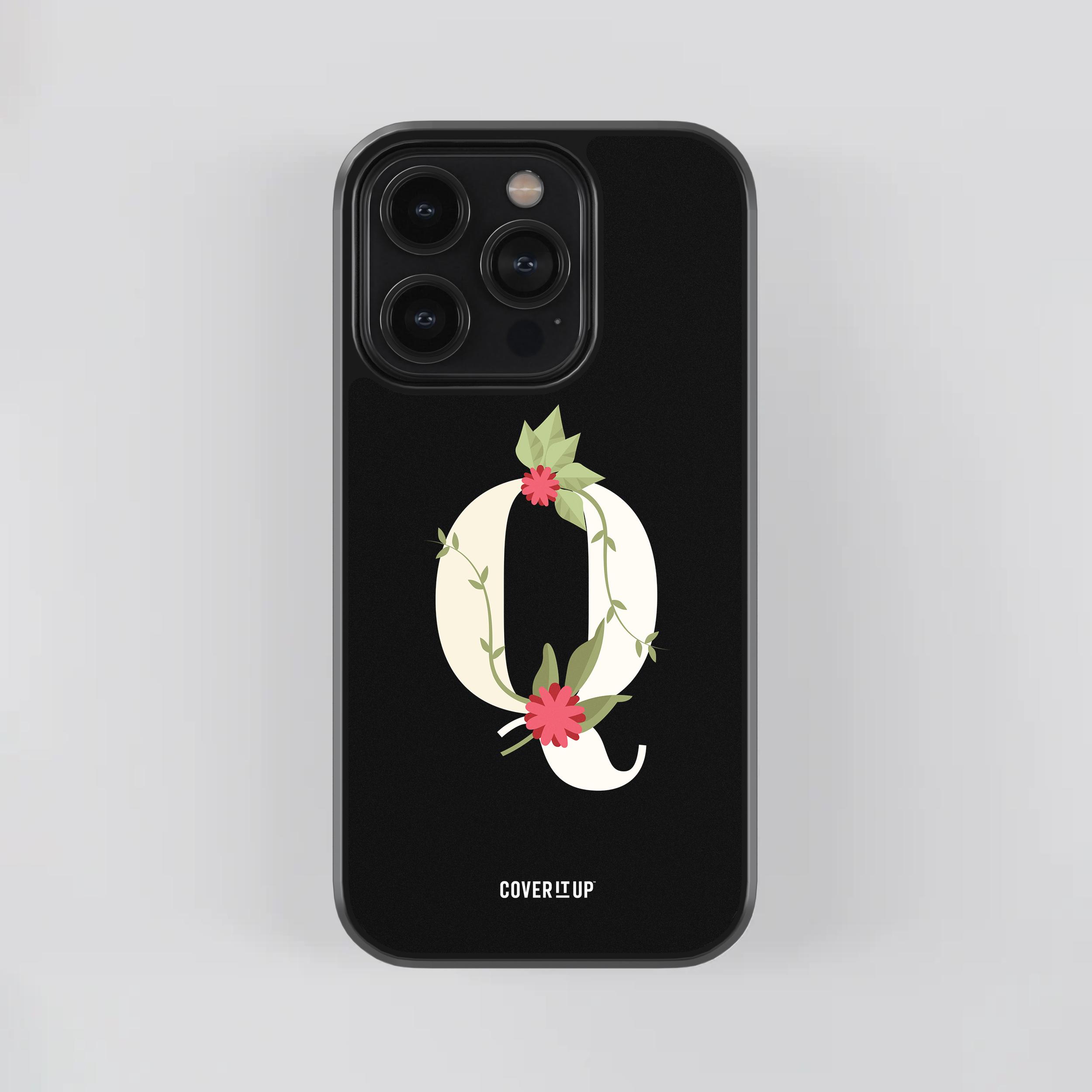 Design Phone Cases Limited Edition Floral Initial Glass Case - view 34