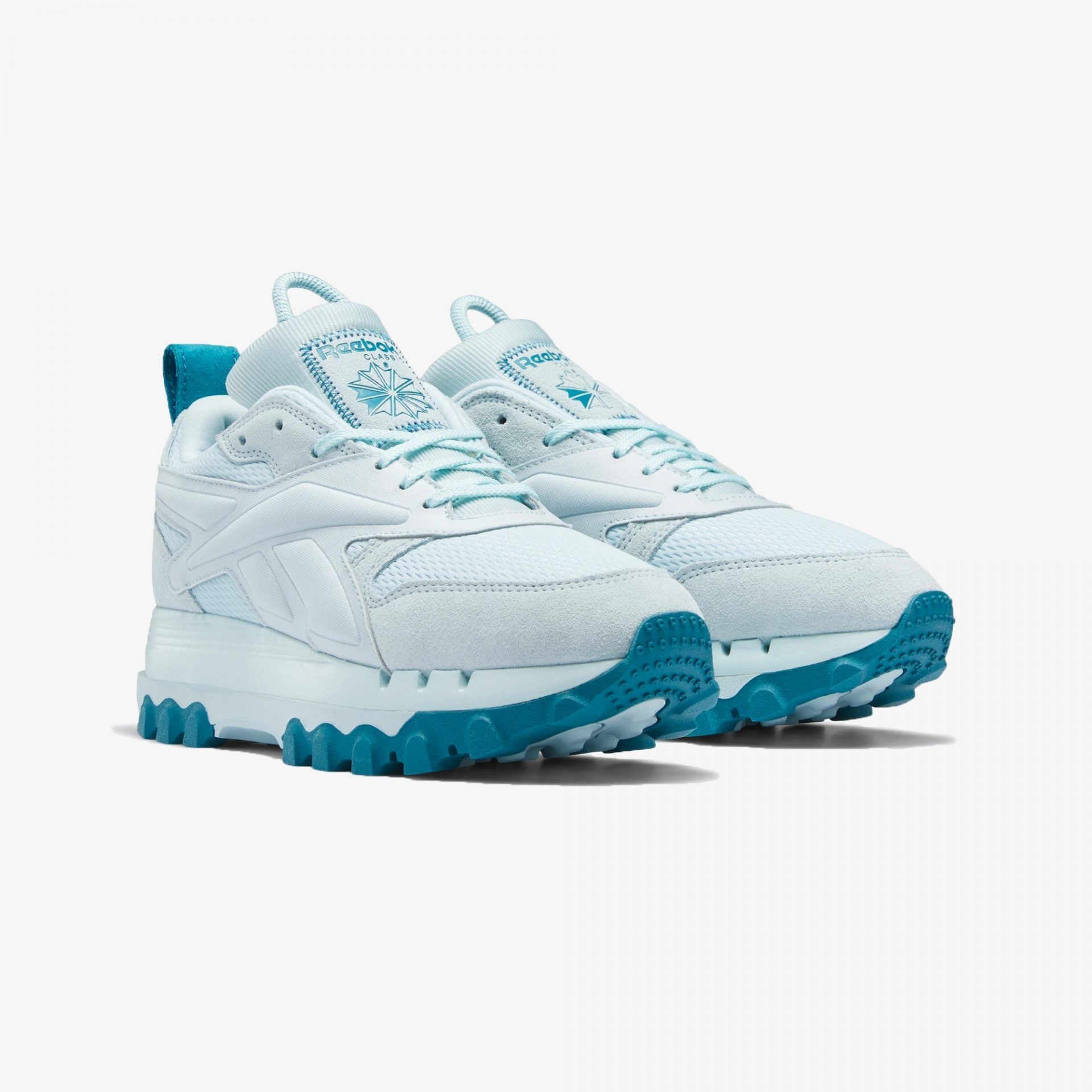 Reebok | CLASSIC LEATHER CARDI V2 { WHISPER BLUE/SEAPORT TEAL