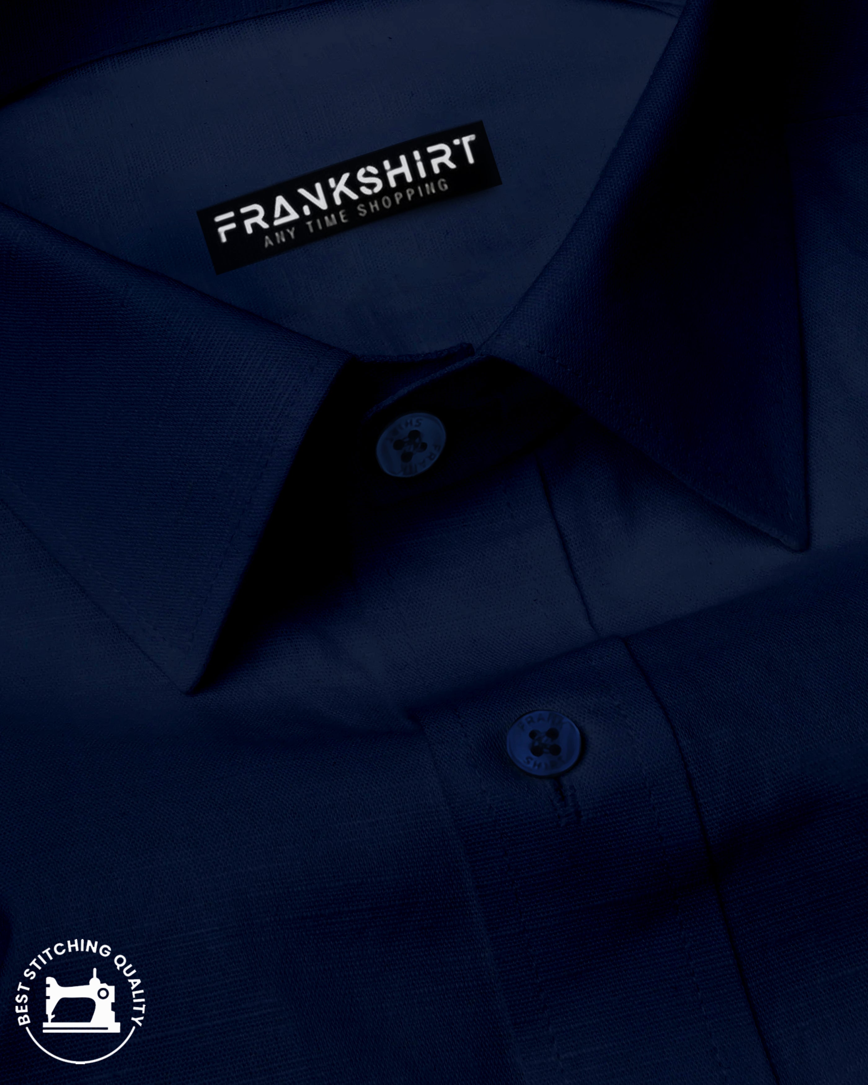 BlackTree Navy Blue I Formal Shirt I Regular Fit I 100% Cotton Shirt