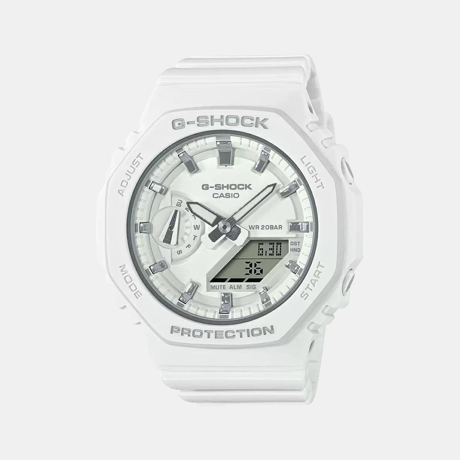 Casio G-Shock Women Quartz White Dial Analog-Digital Resin Watch G1110