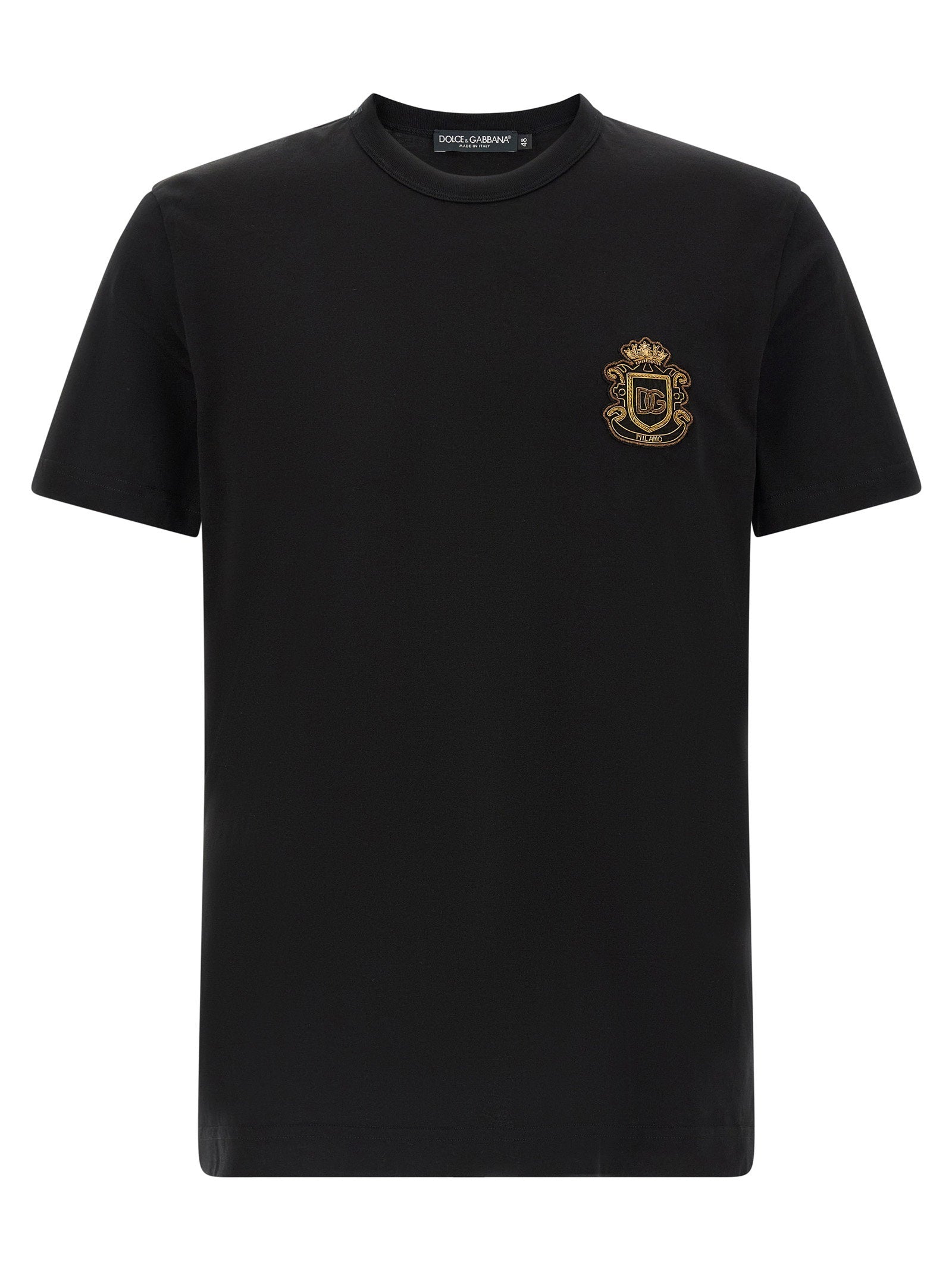 Dolce & Gabbana Heraldic Patch T-shirt – 100% cotton