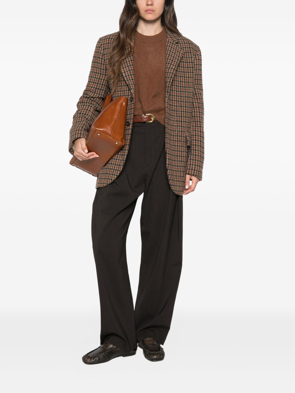 CT PLAGE Sweaters BROWN – 100% Wool - view 2