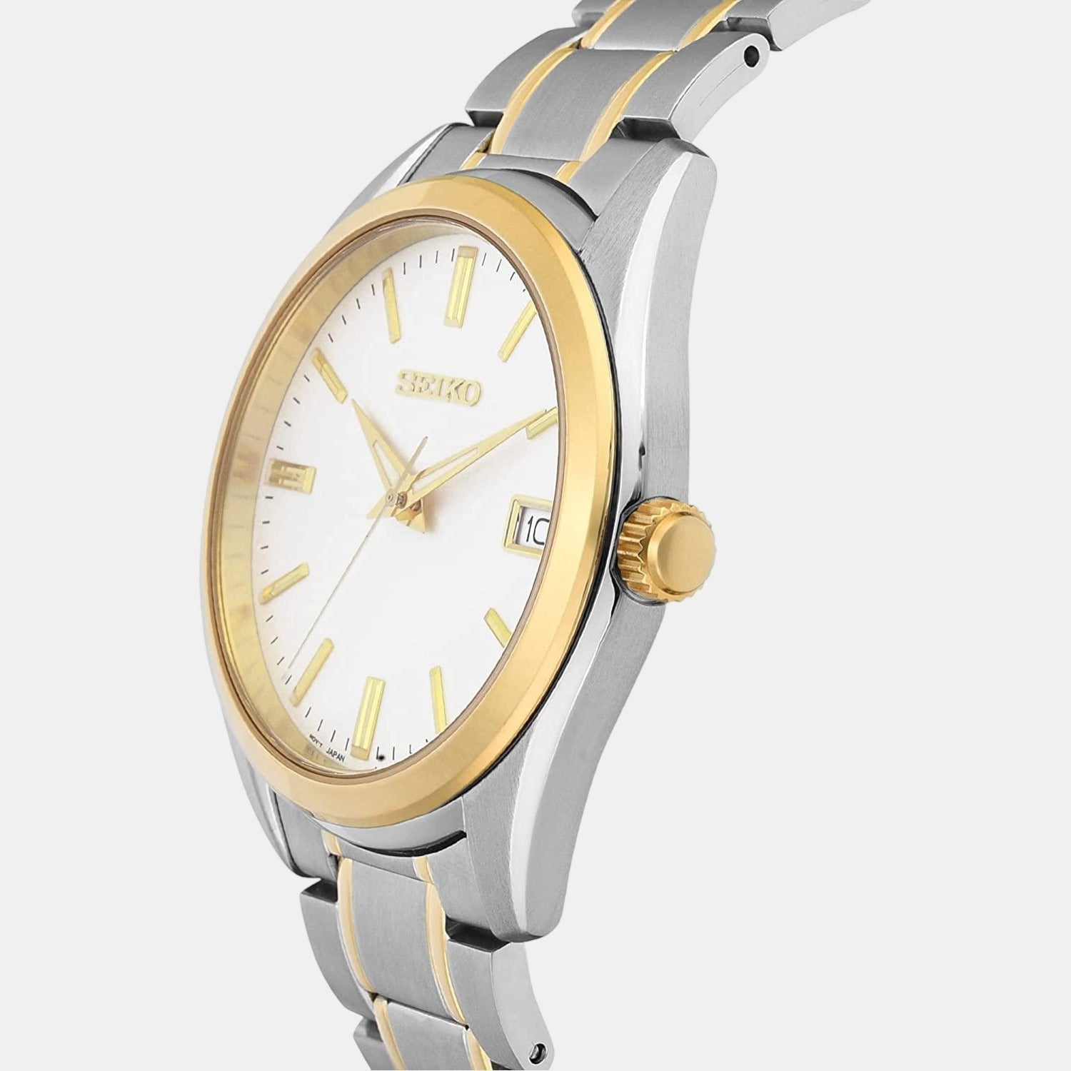 Seiko Dress Men Quartz White Dial Analog Stainless Steel Watch SUR312P1 - view 2