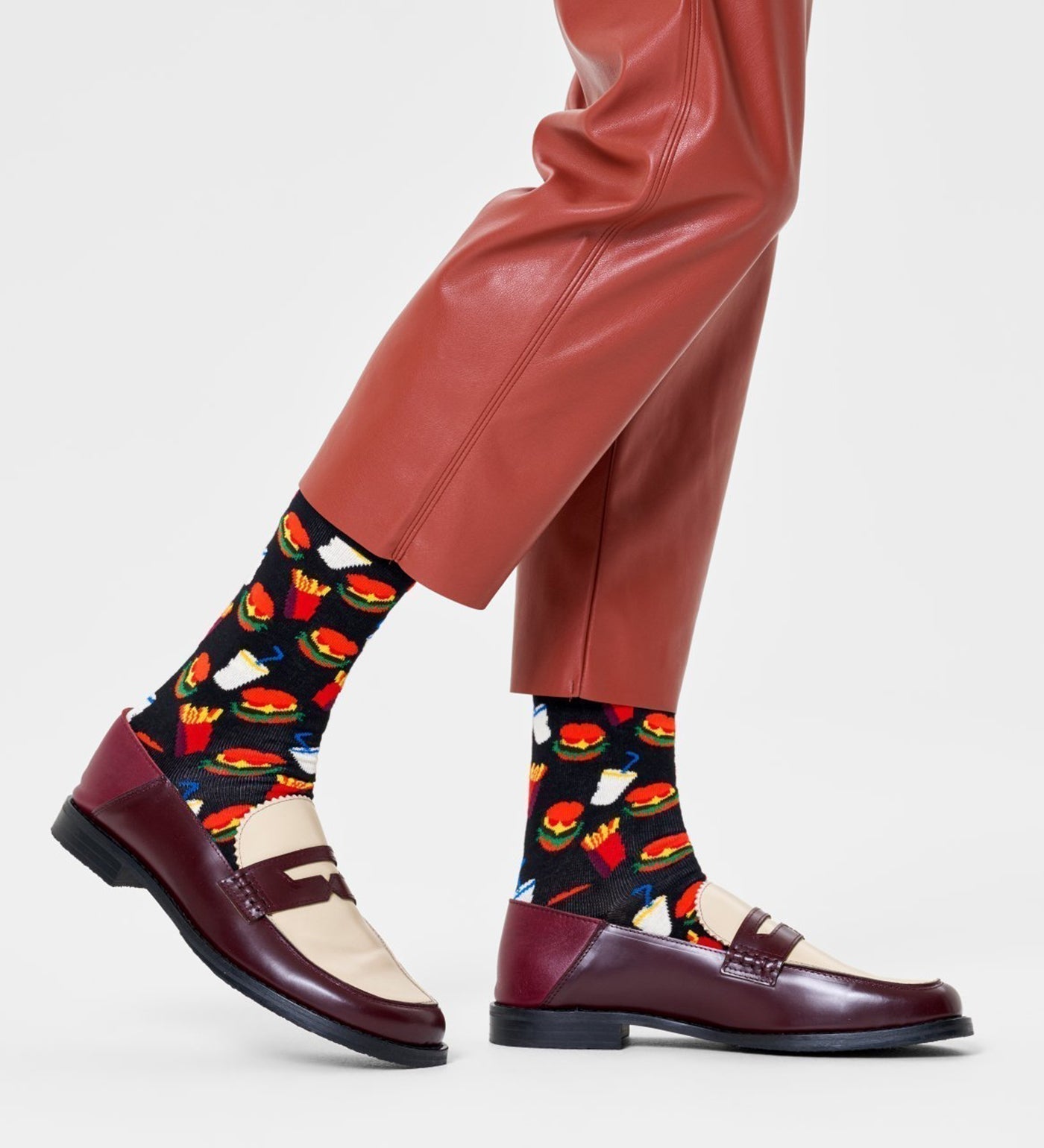 Happy Socks Unisex Hamburger Crew Length Socks for Women and Men - view 2